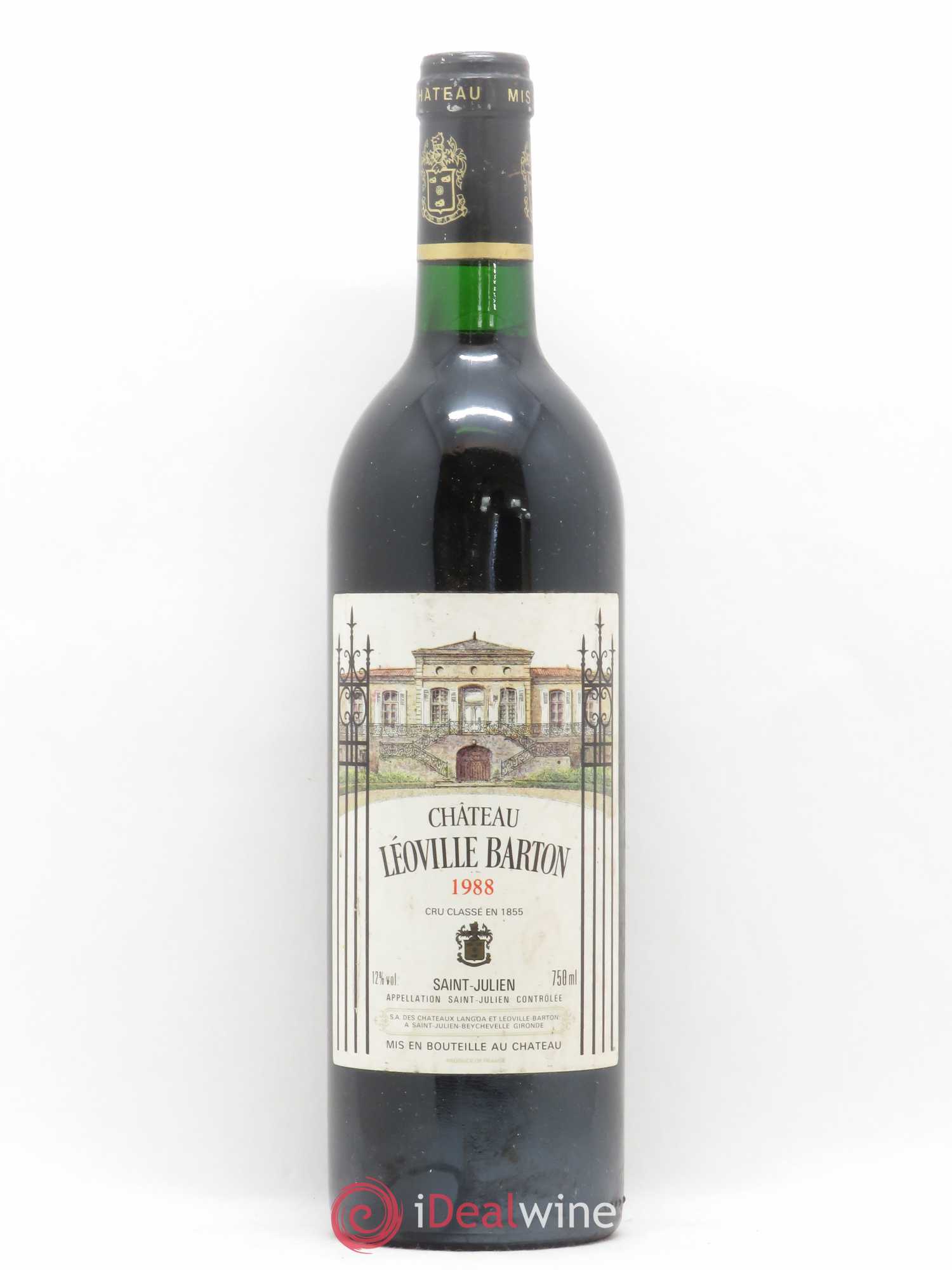 Acheter Château Léoville Barton 2ème Grand Cru Classé 1988 (lot 8633)