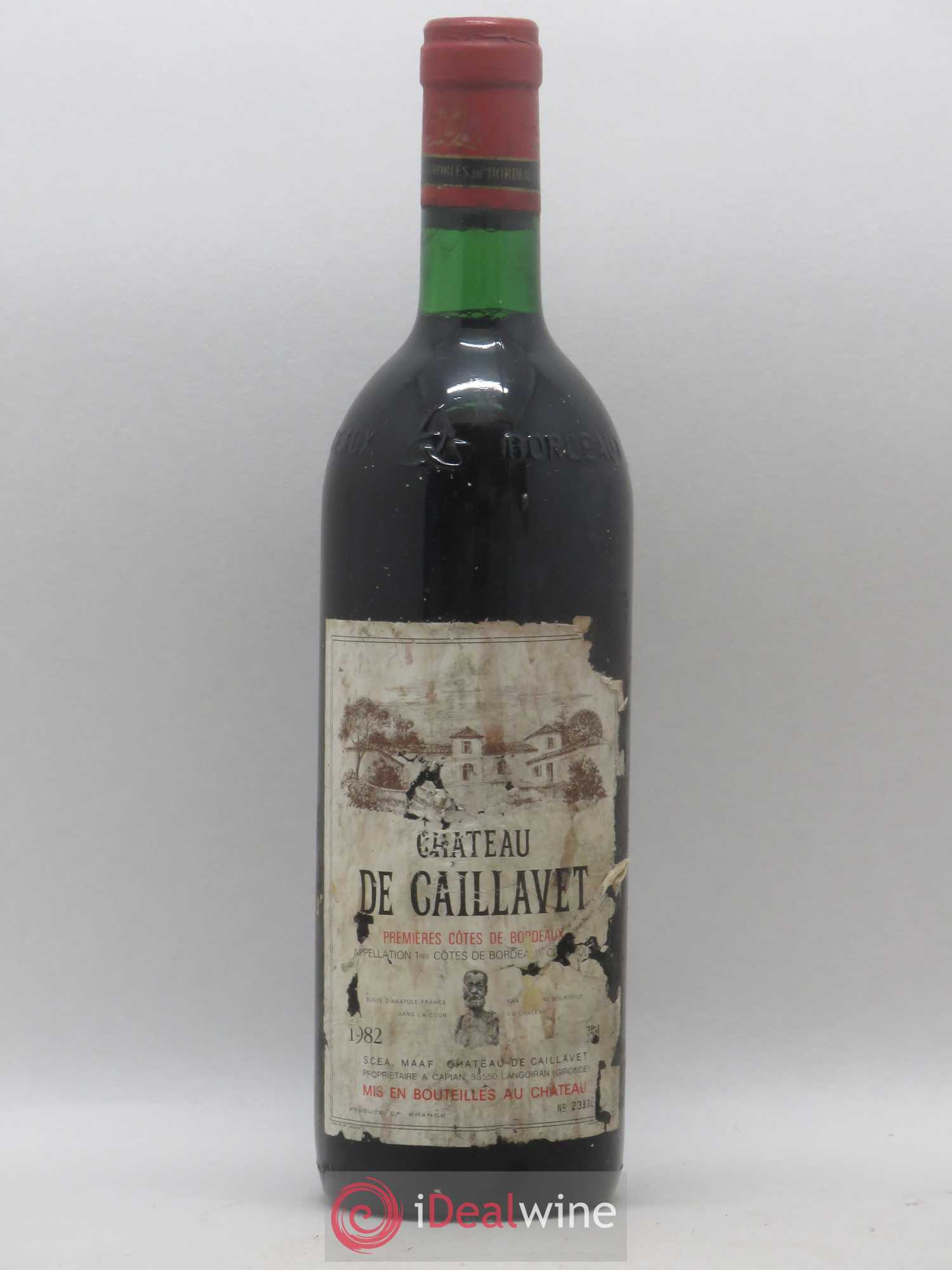 Premières Côtes de Bordeaux Château de Caillavet 1982 Barnebys