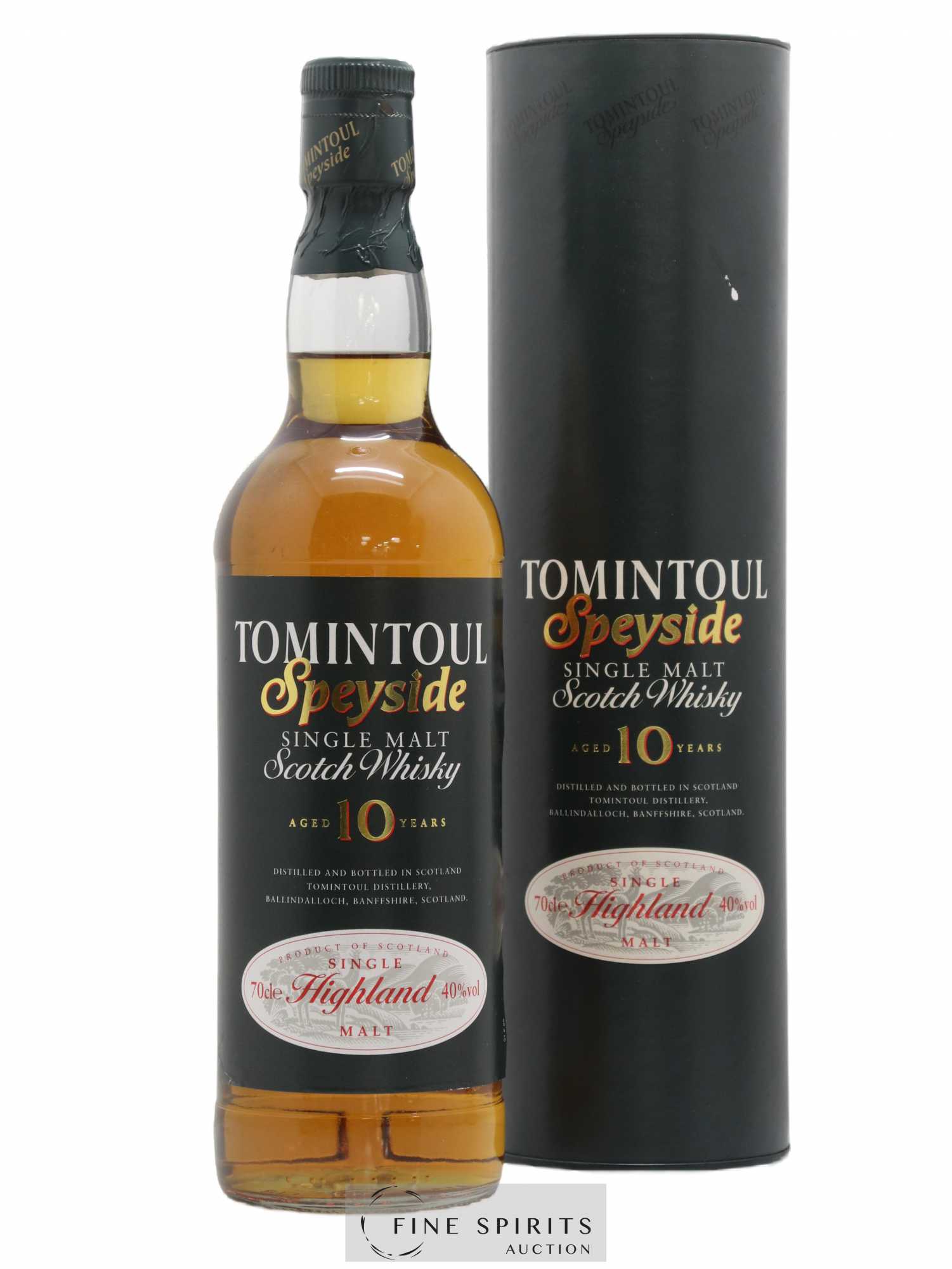 Acheter Tomintoul 10 years Of. (sans prix de réserve) (lot 740)