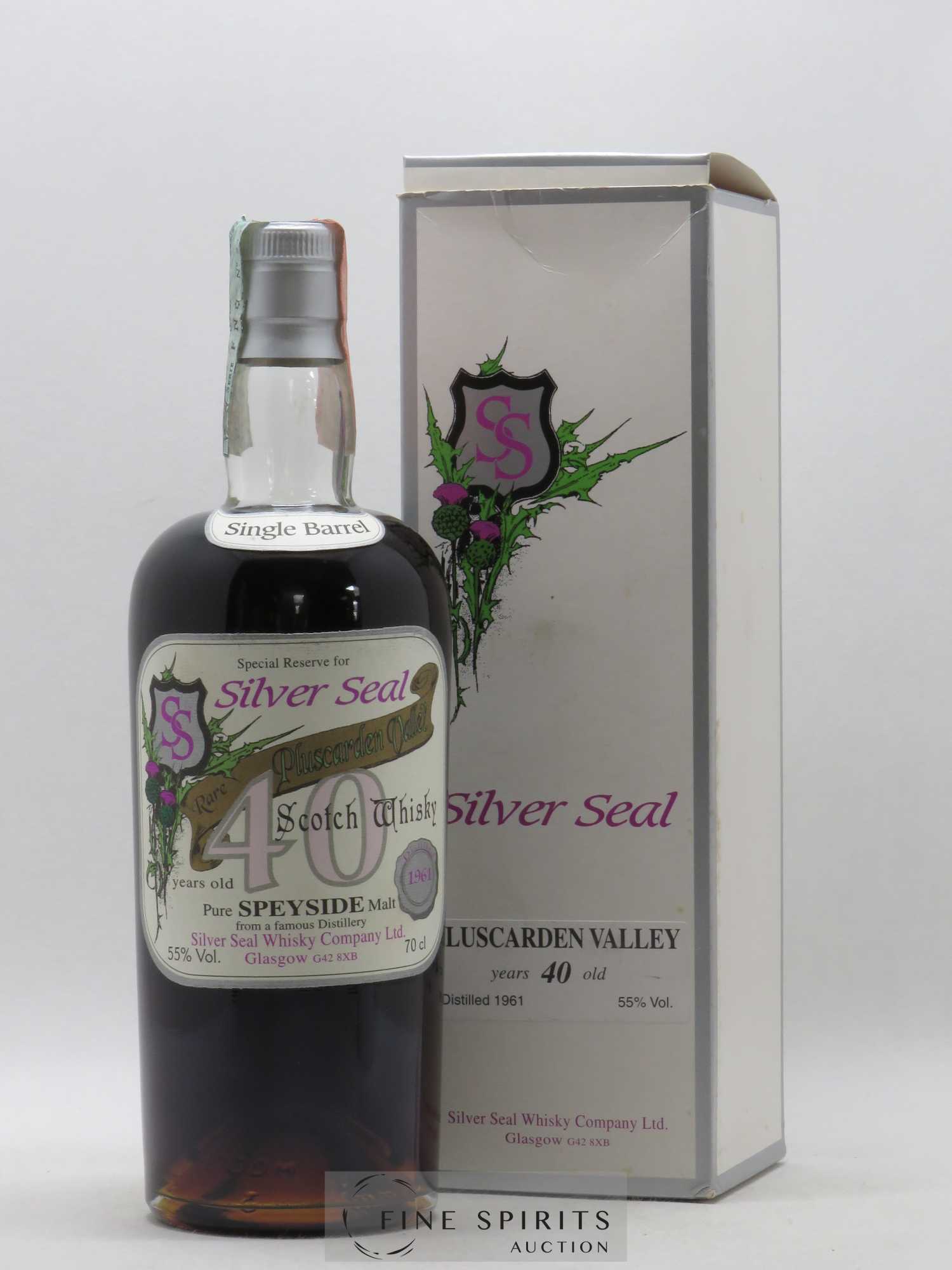 Pluscarden Valley 40 years 1961 Silver Seal Whisky Co Single Barrel Limited Edition 170 Bottles Special Reserve 