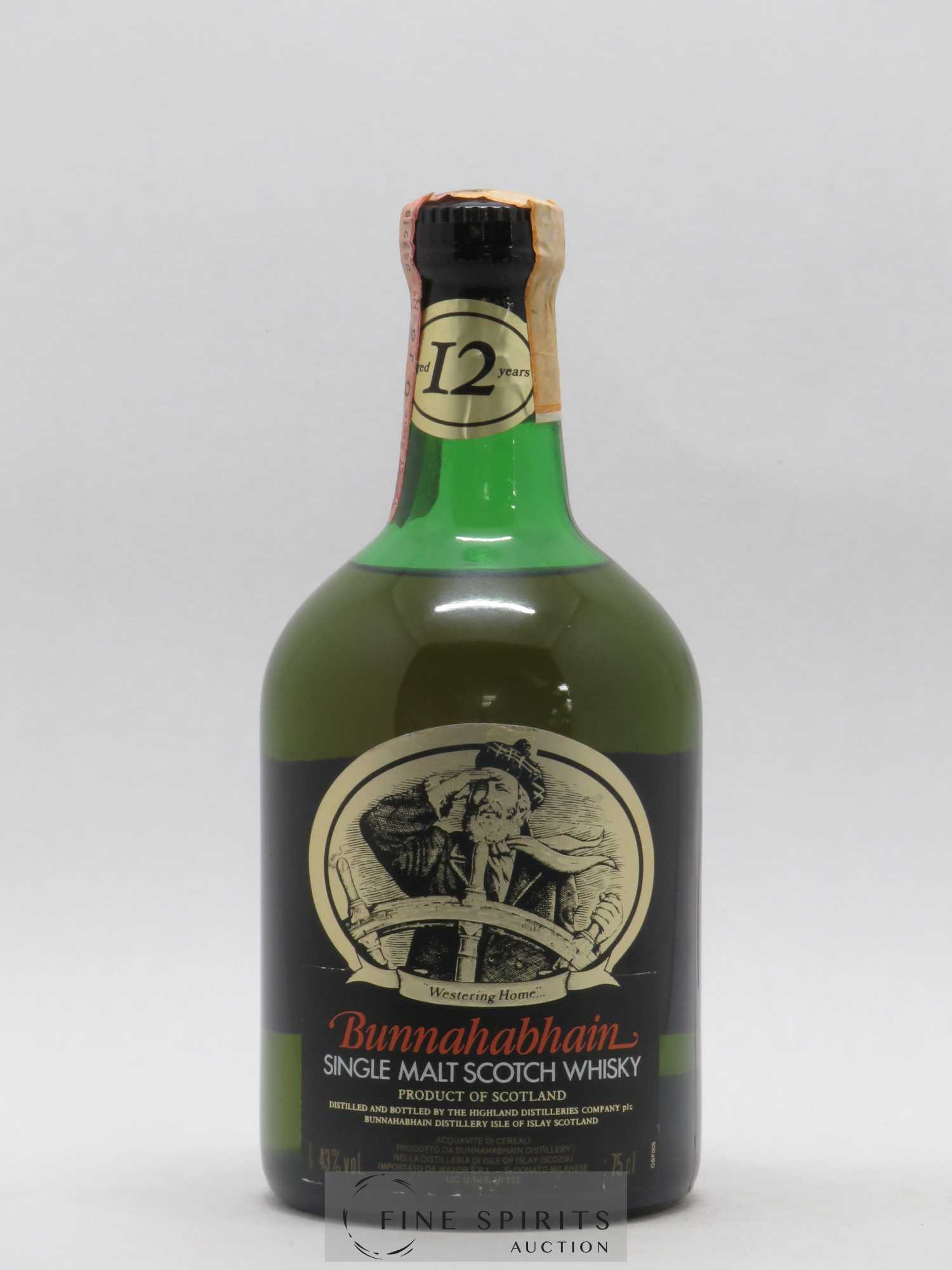 Bunnahabhain 12 years Of. Westering Home Waxor S.R.L. Import 