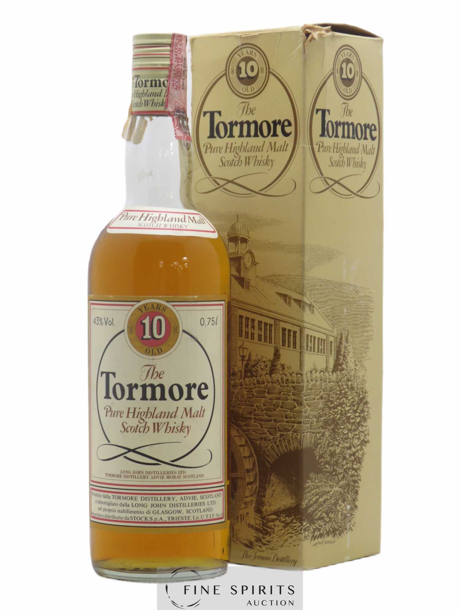 Tormore 10 years Of. Long John Distilleries Ltd Stock SPA, Trieste 