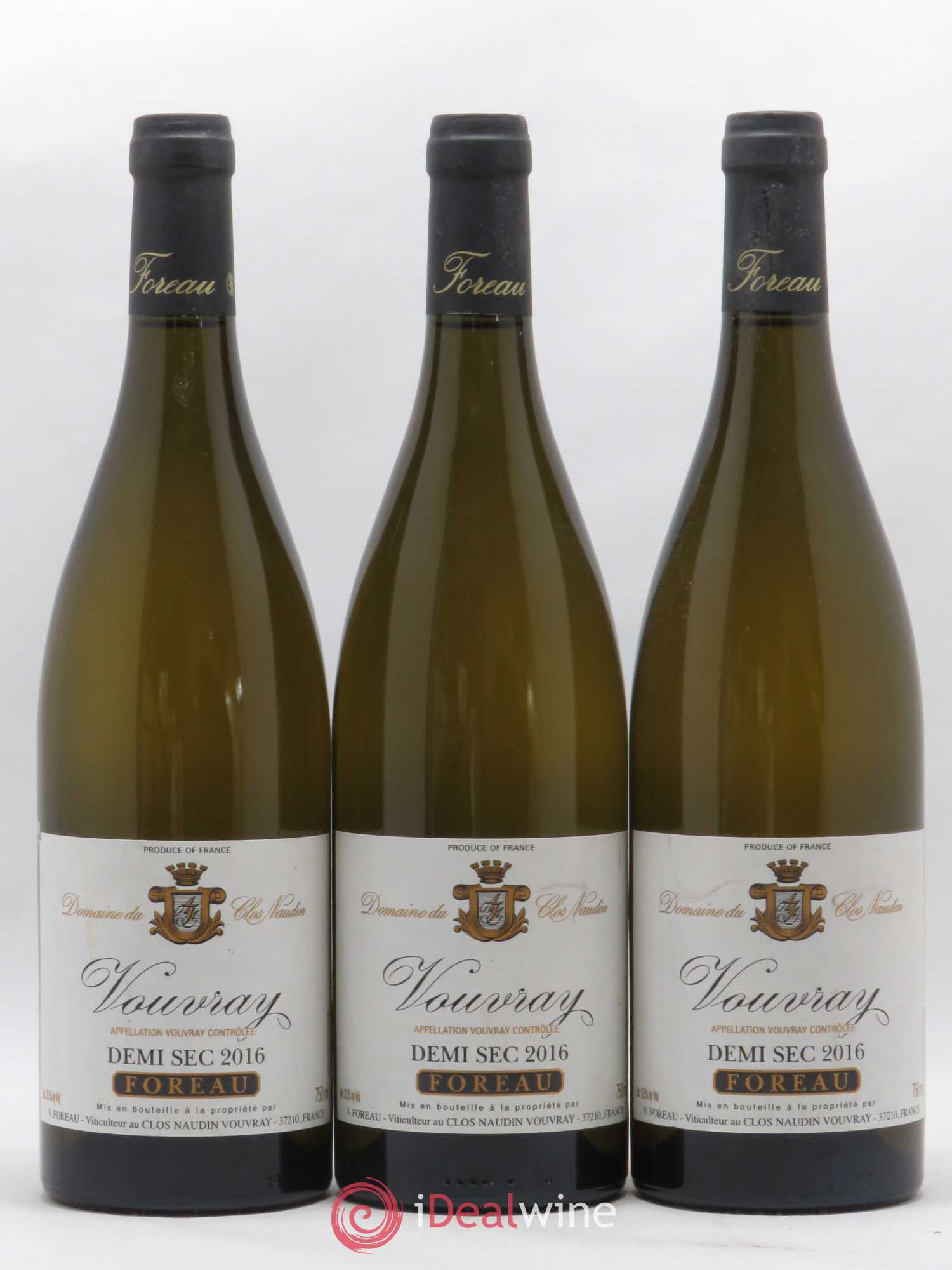 Buy Vouvray DemiSec Clos Naudin Philippe Foreau 2016 (lot 33443)