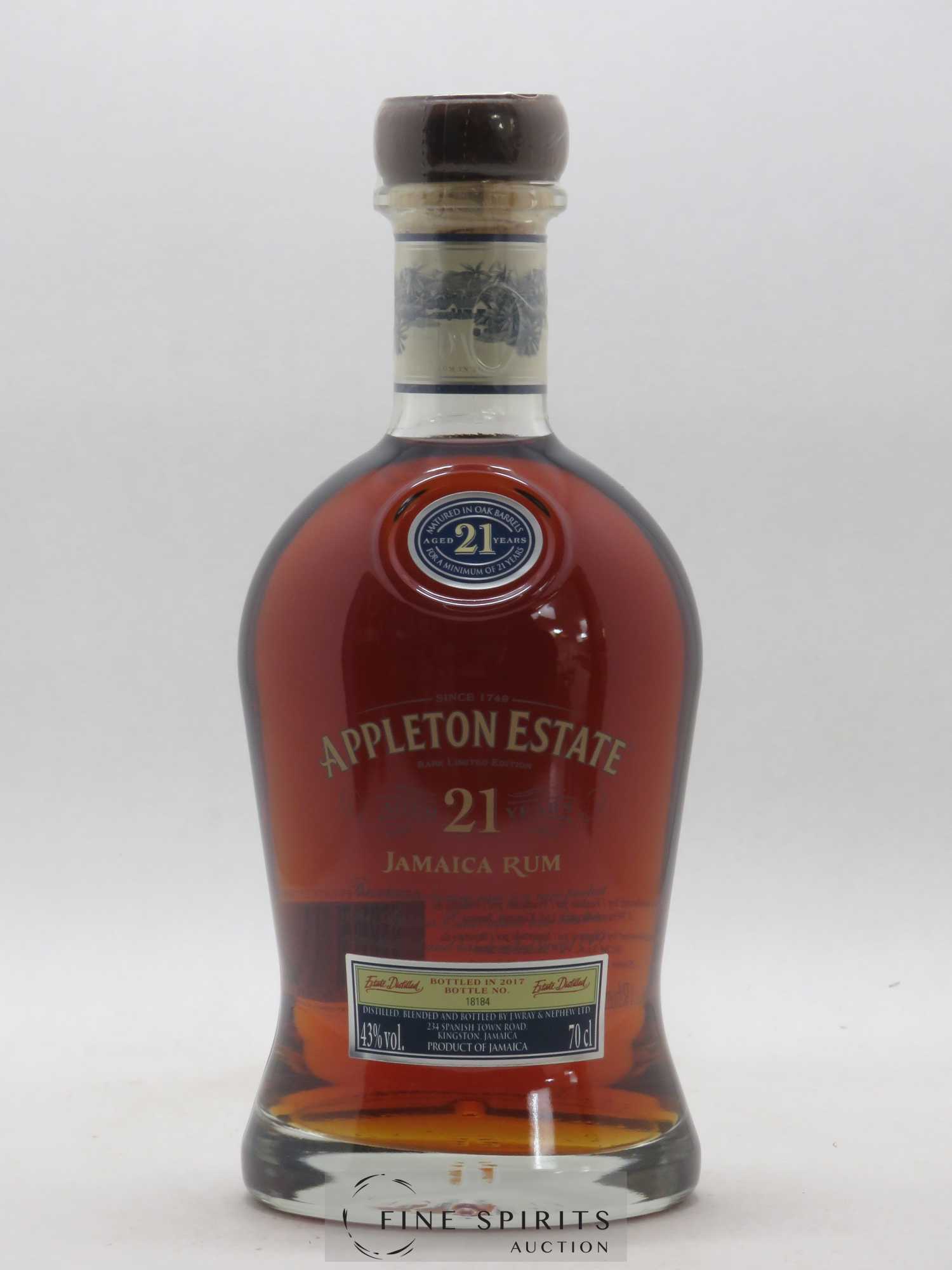 Buy Appleton Estate 21 Years Of Bottled 17 Rare Limited Edition Lot 32