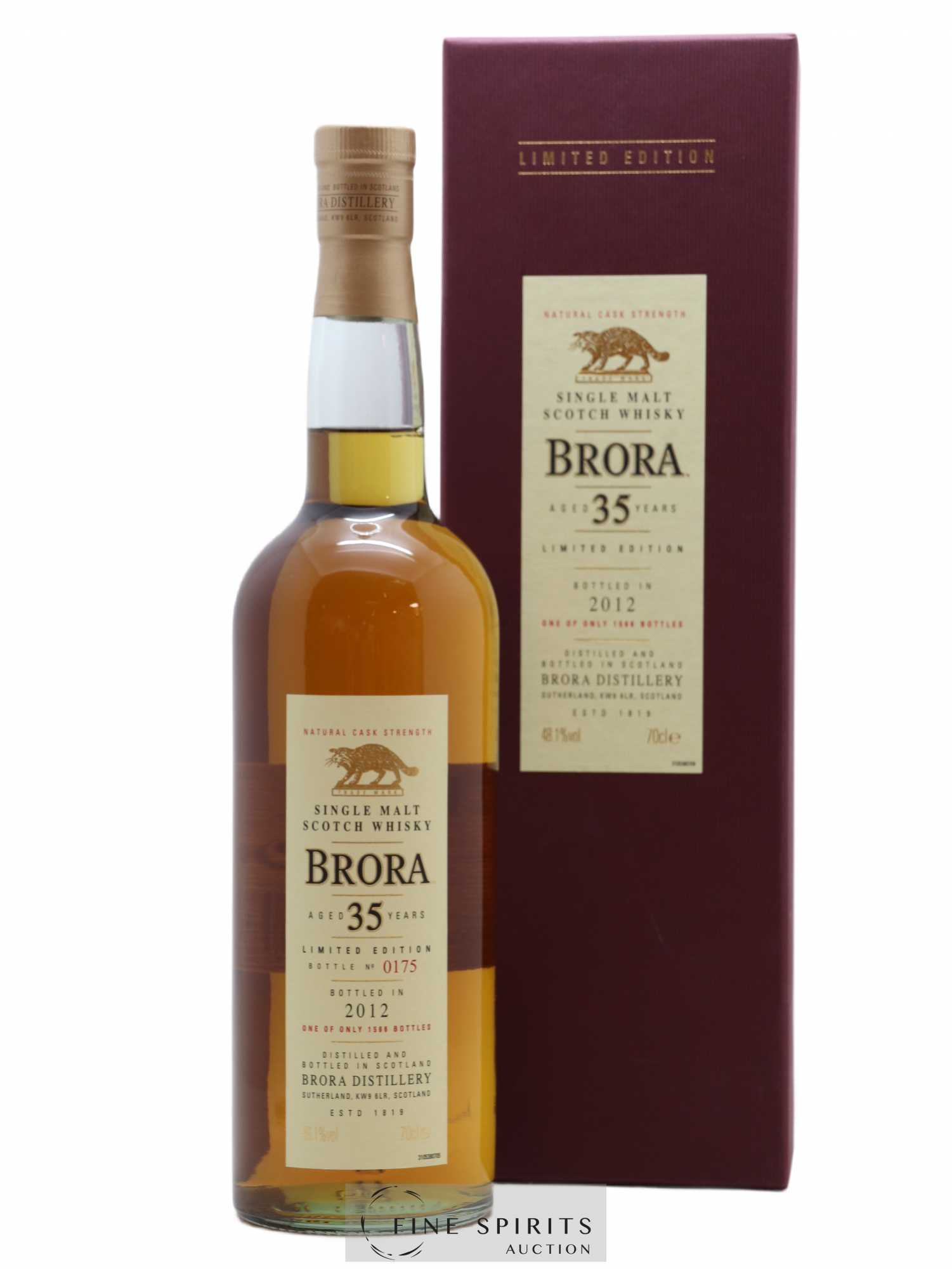 Brora 35 years Of. Natural Cask Strengh - One of 1566 - bottled 2012 Limited Edition 