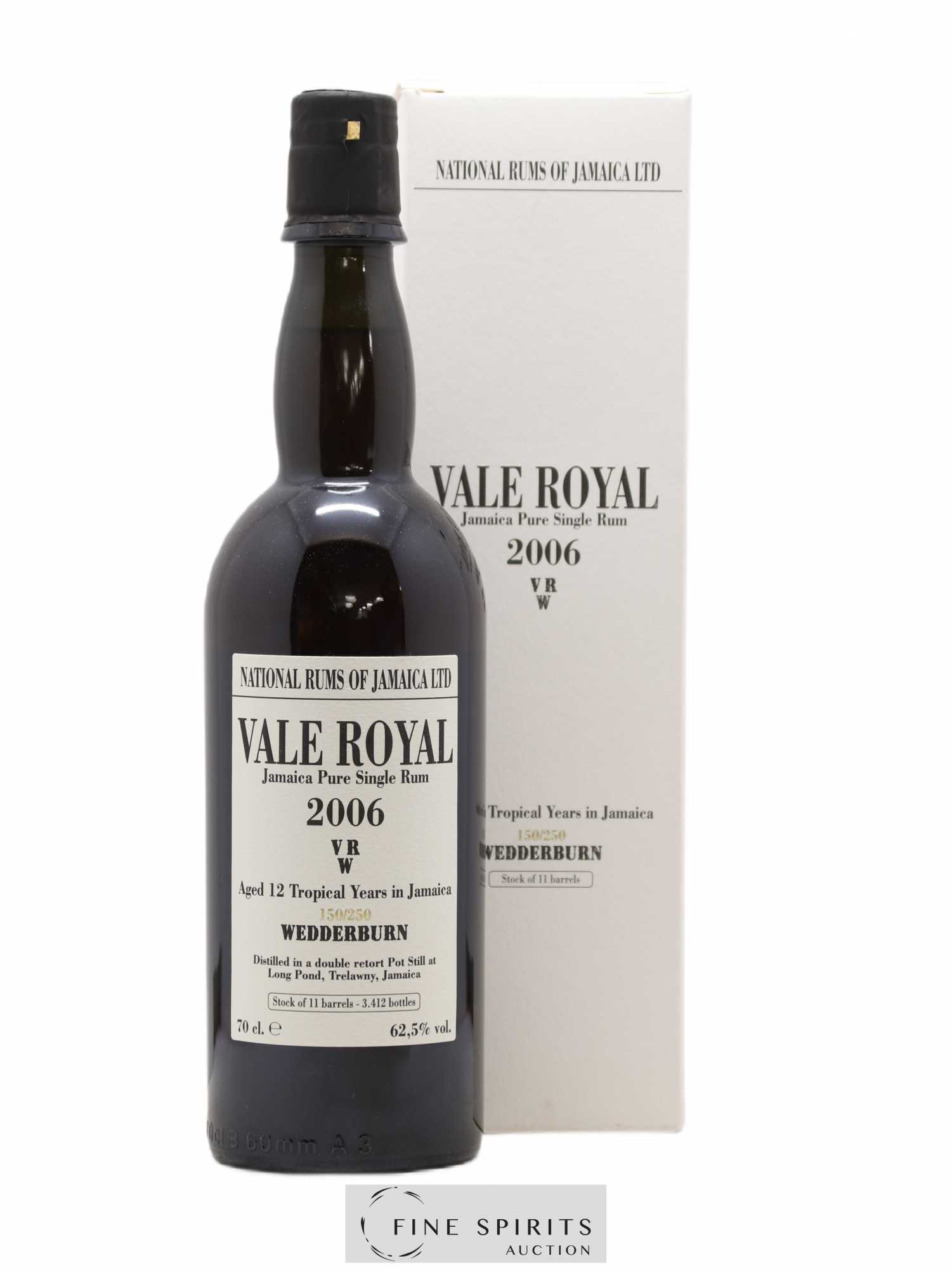 Vale Royal 12 years 2006 Velier VRW One of 3412 - bottled 2018 