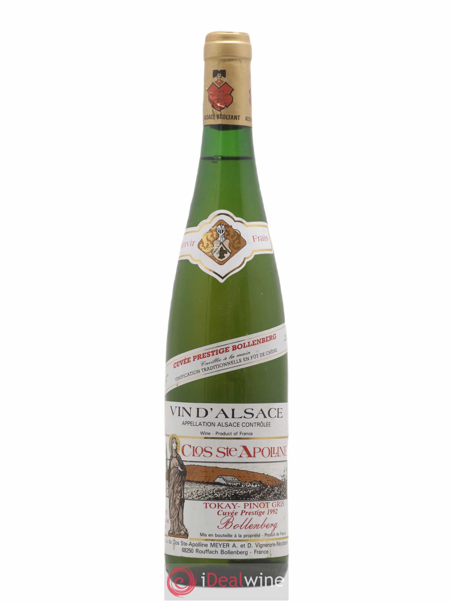 Acheter Alsace Pinot Gris cuvée Prestige Clos Saint Apolline Bollenberg