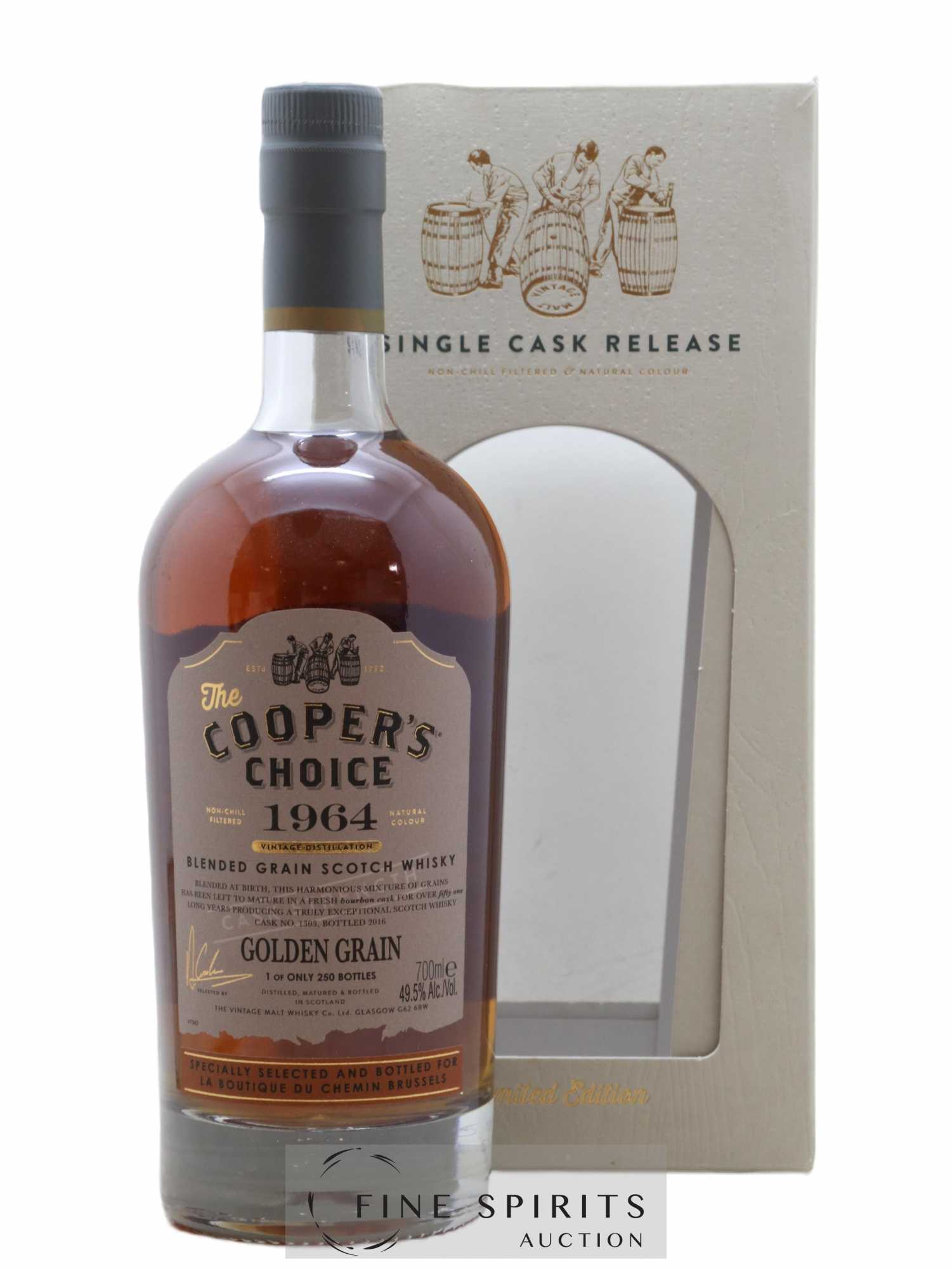 Golden Grain 51 years 1964 Of. The Cooper's Choice Cask n°1303 - One of 250 - bottled 2016 La Boutique du Ch 