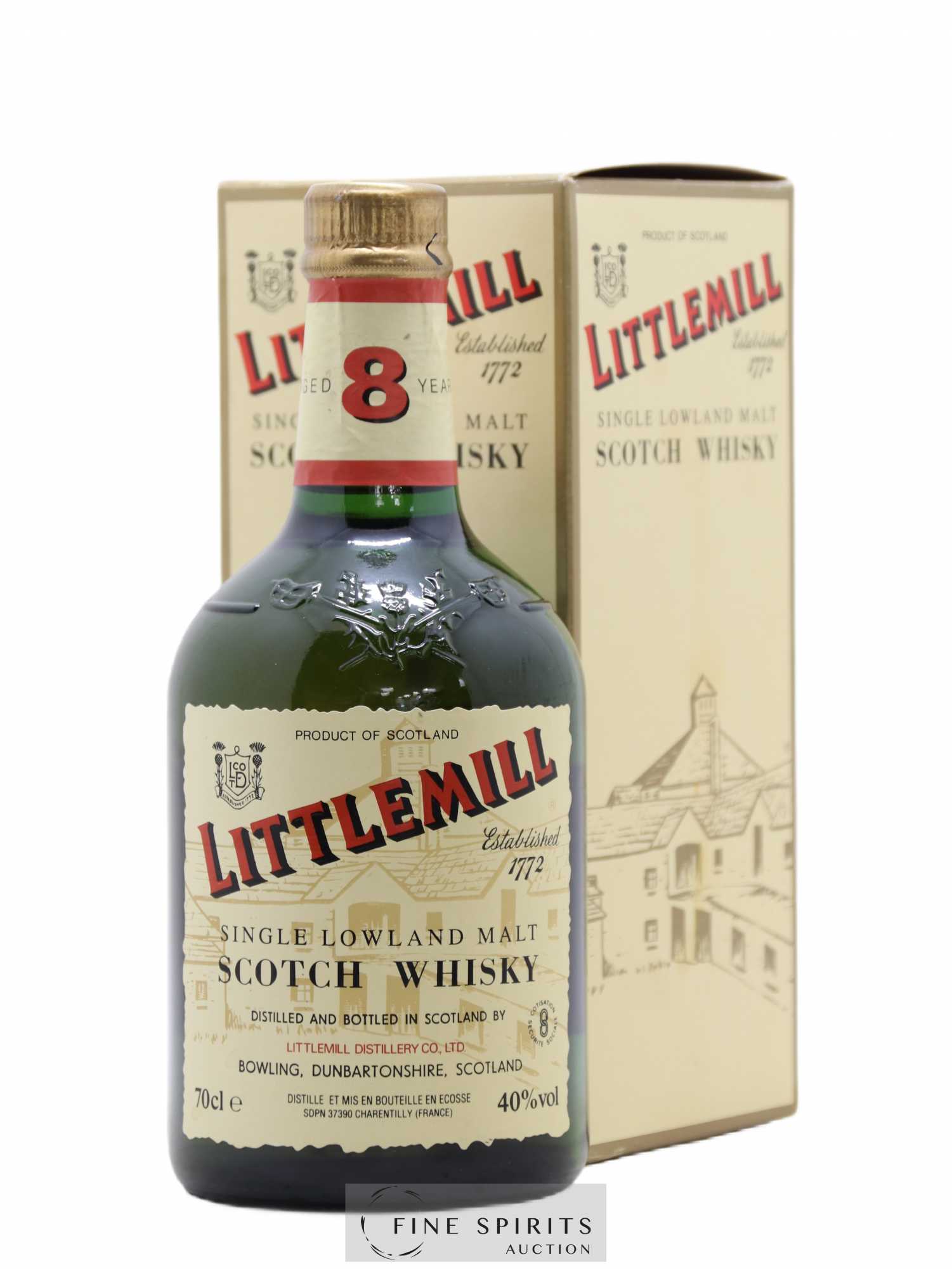 Littlemill 8 years Of. Dumpy Bottle 