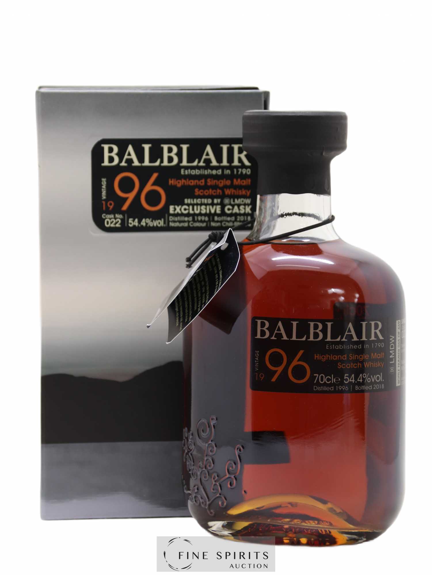 Balblair 1996 Of. Cask n°22 - One of 669 - bottled 2018 LMDW 