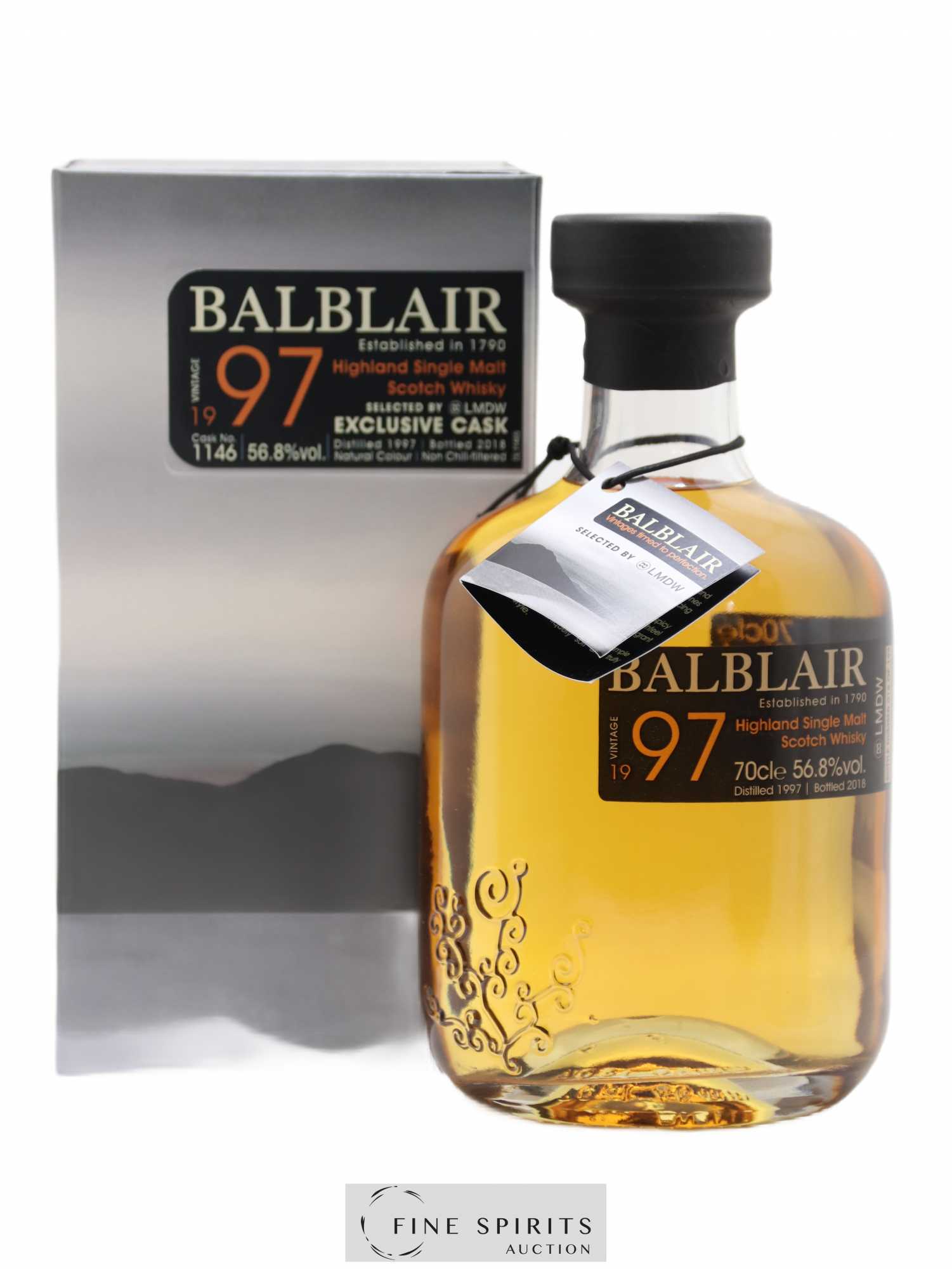 Balblair 1997 Of. Cask n°1146 - One of 192 - bottled 2018 LMDW 
