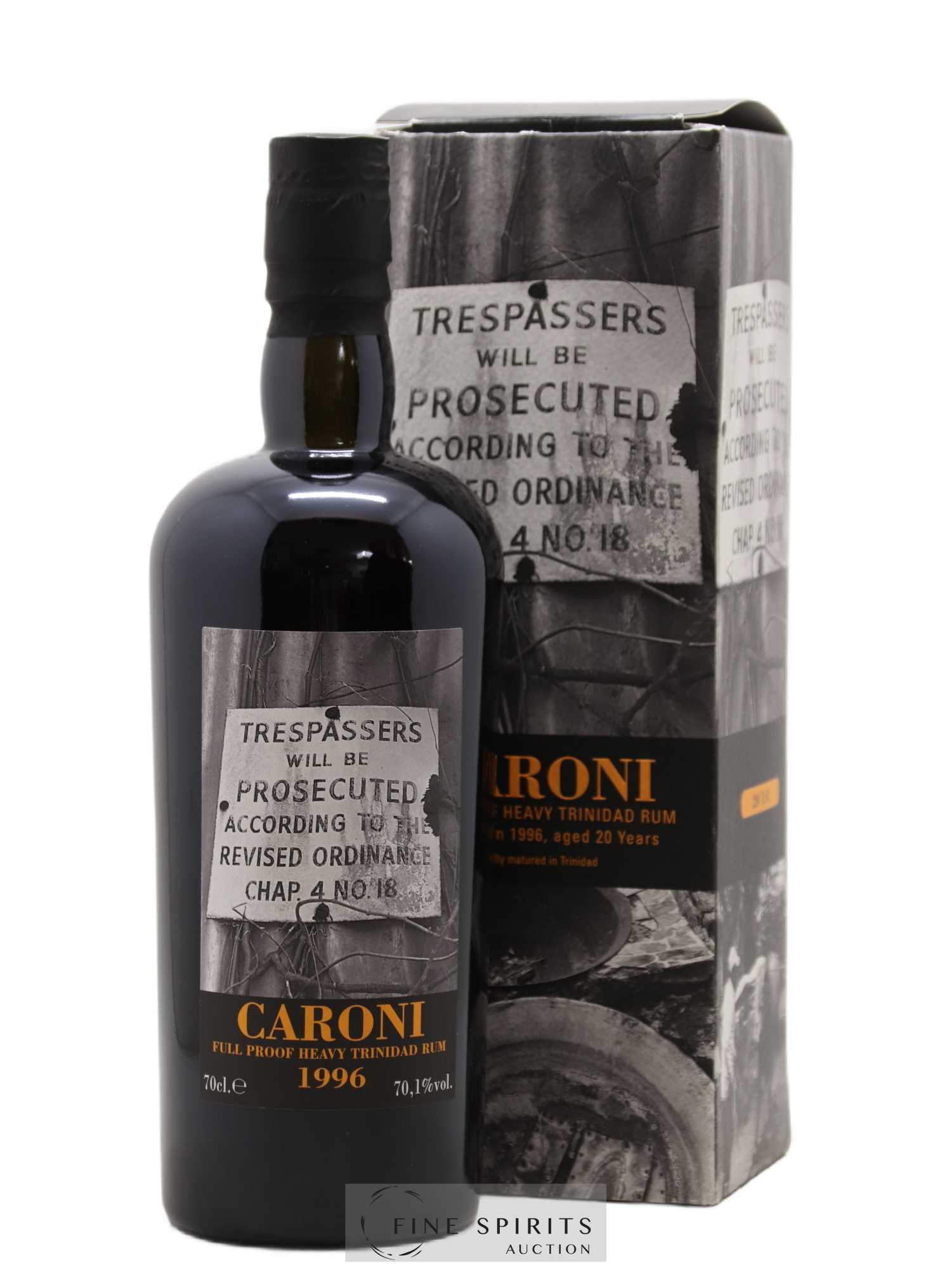 Caroni 20 years 1996 Velier Trespassers 35th Release - 3038 bottles - bottled 2016 Full Proof 