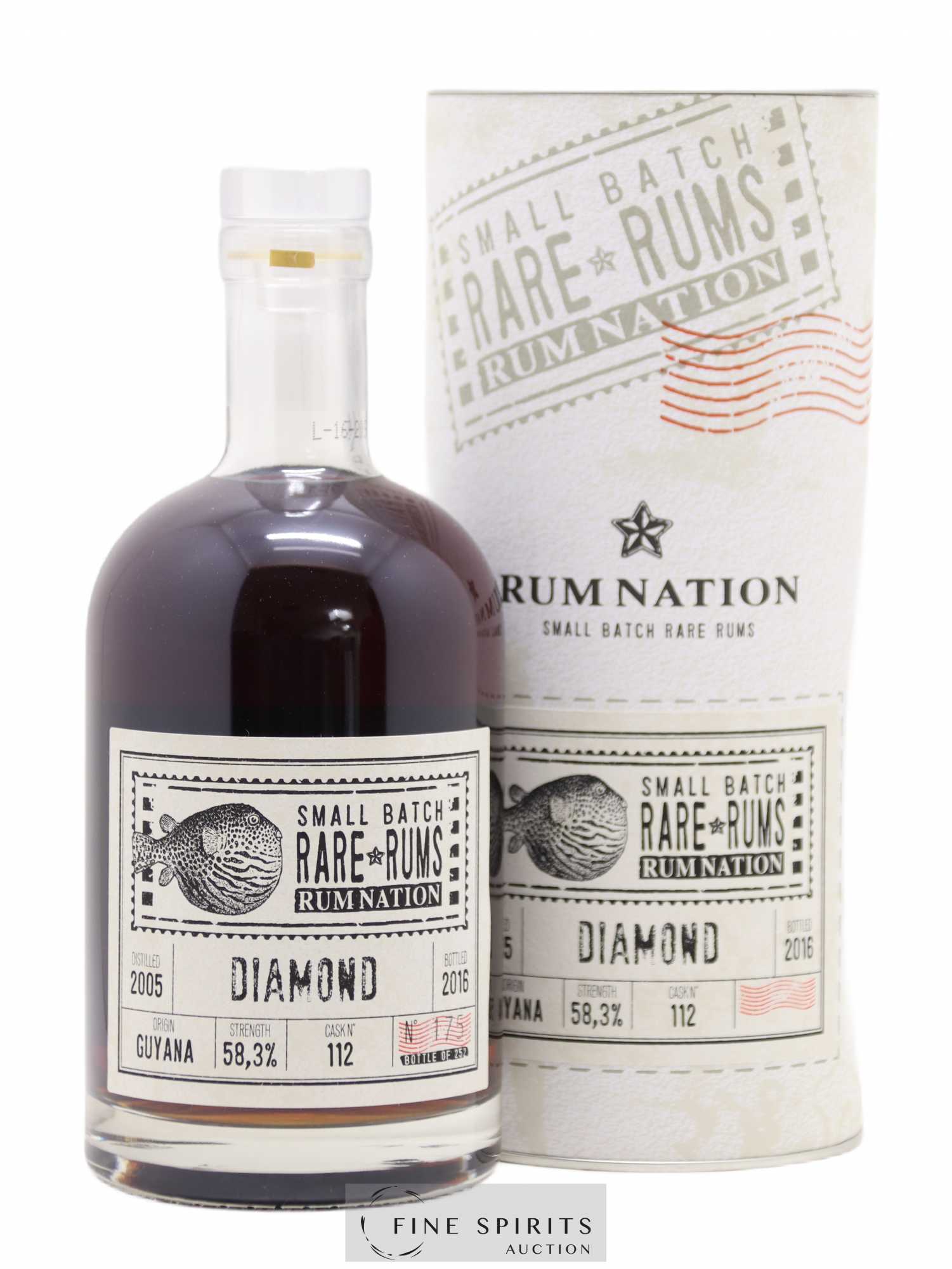 Diamond 2005 Rum Nation Cask n°112 - One of 252 - bottled 2016 LMDW 60th Anniversary Rare Rums 