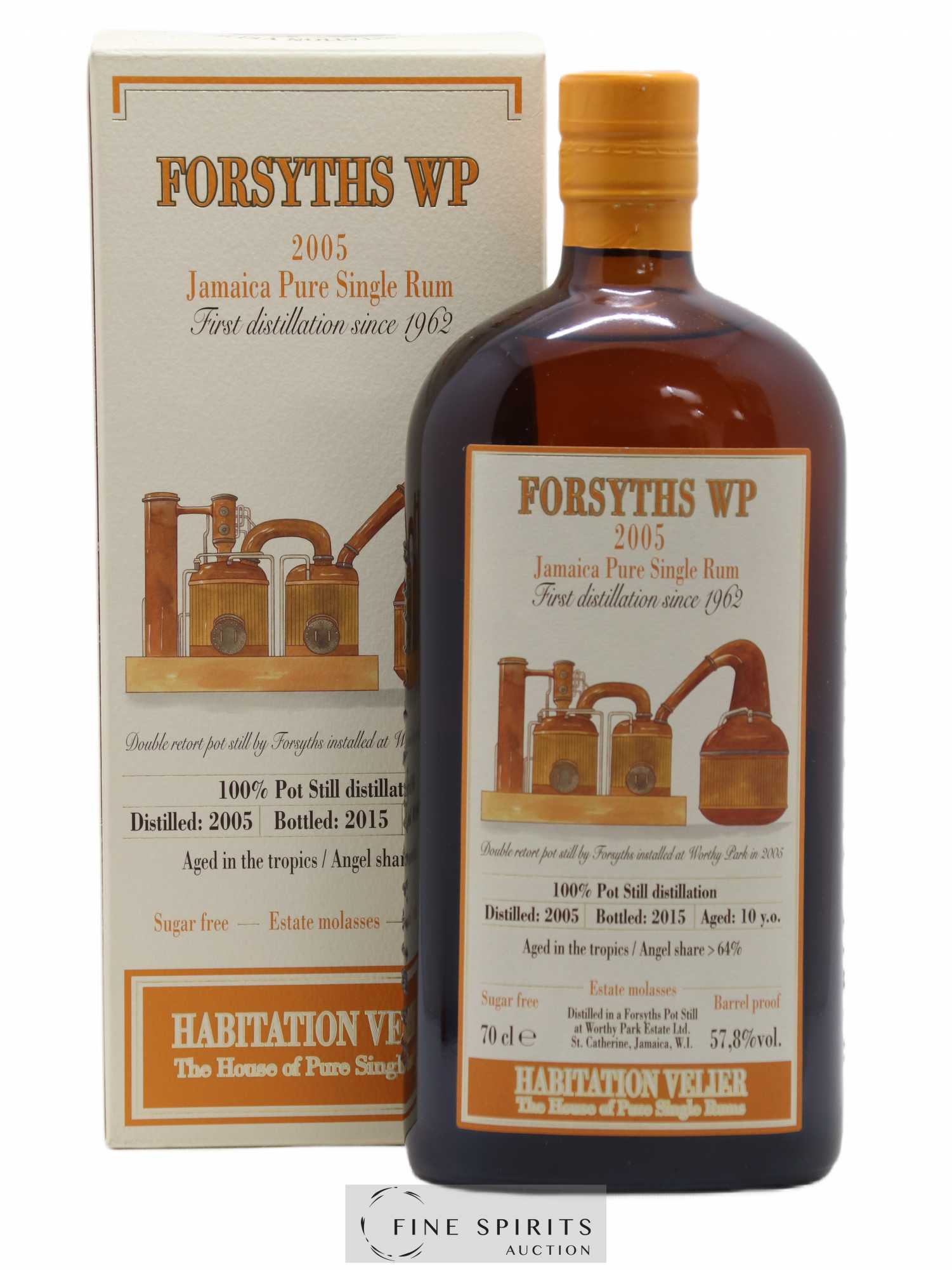 Forsyths WP 10 years 2005 Velier bottled 2015 Habitation Velier 