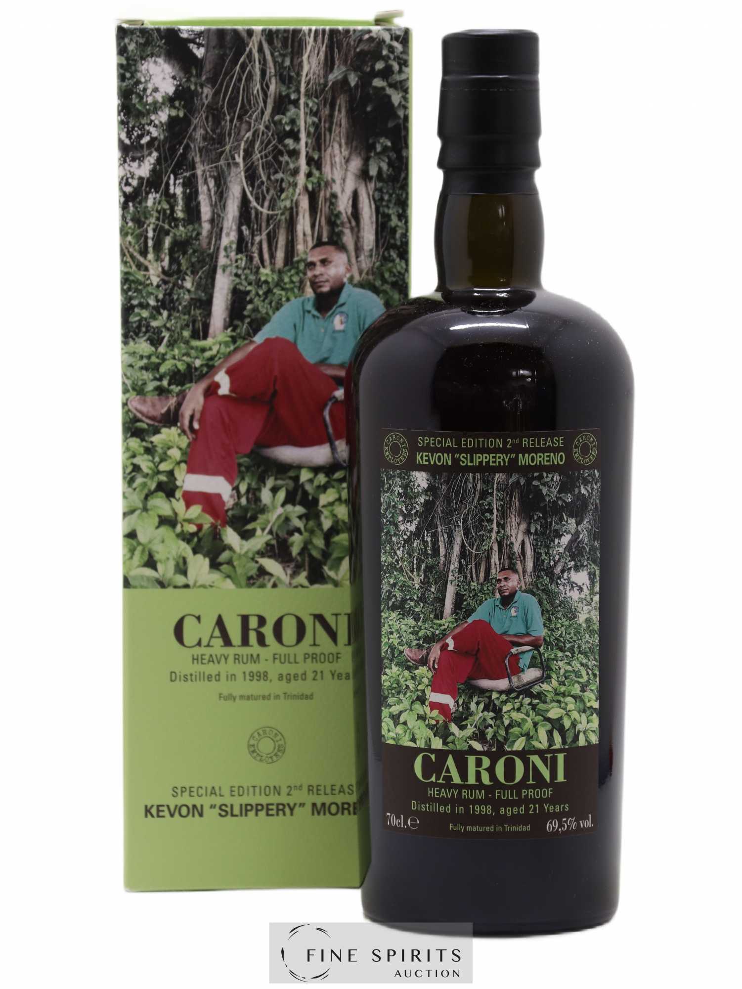 Caroni 21 years 1998 Velier Special Edition Kevon Slippery Moreno 2nd Release - One of 1400 - bottled 2019 Employee Serie 