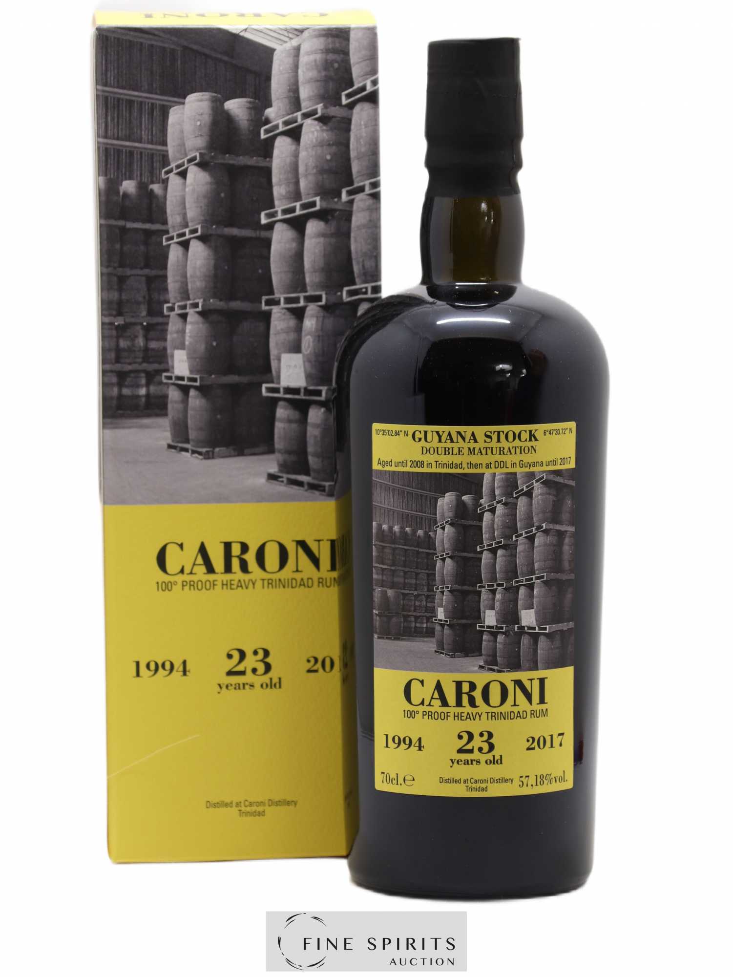Caroni 23 years 1994 Velier 36th Release Double Maturation - bottled 2017 Guyana Stock 