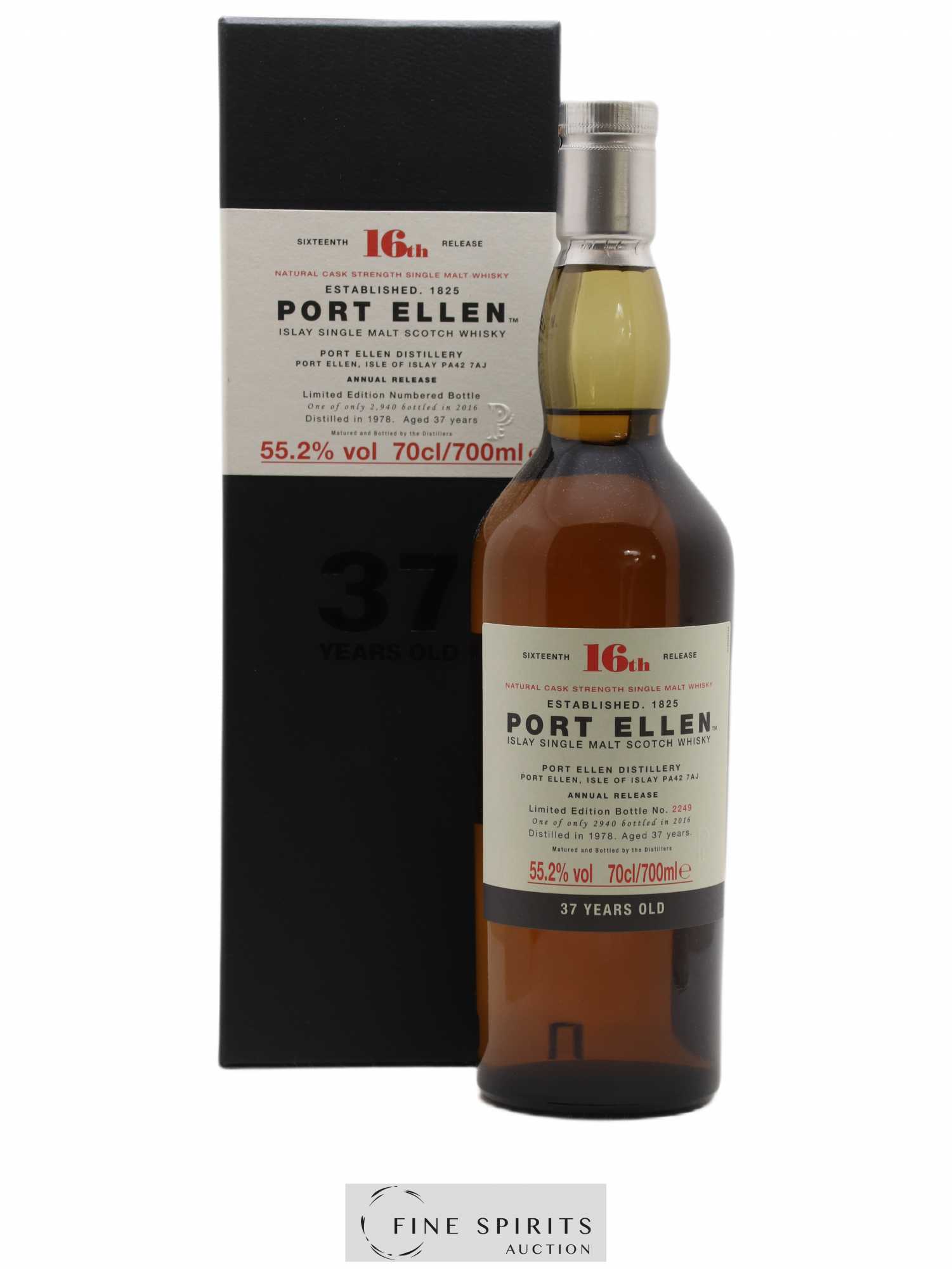 Port Ellen 37 years 1978 Of. 16th Release One of 2940 - bottled 2016 Limited Edition 
