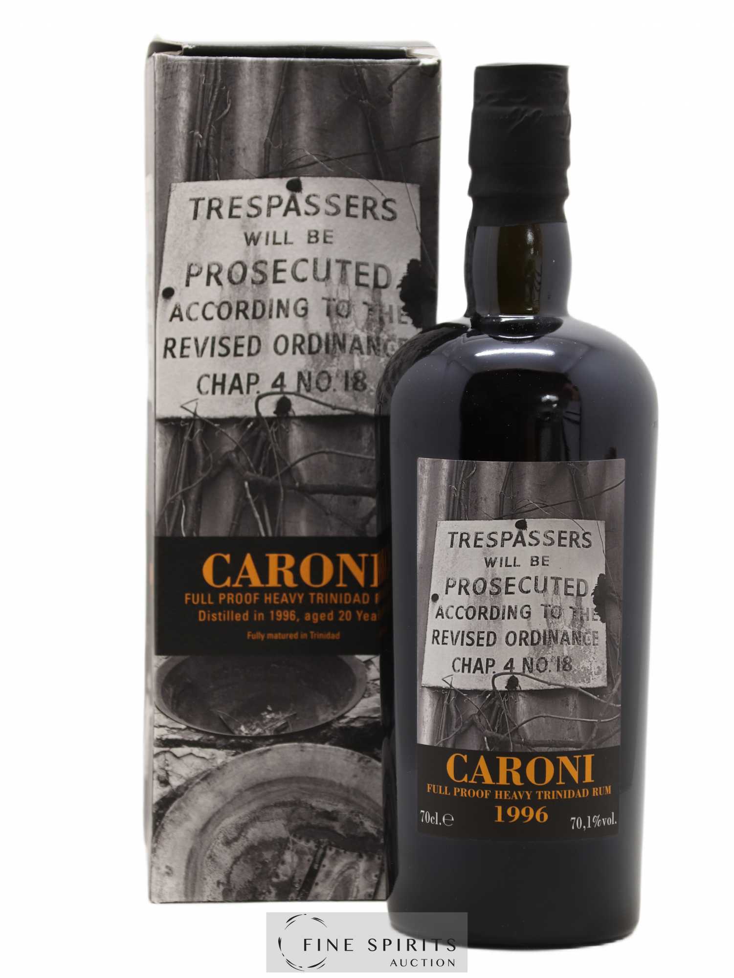 Caroni 20 years 1996 Velier Trespassers 35th Release - 3038 bottles - bottled 2016 Full Proof 