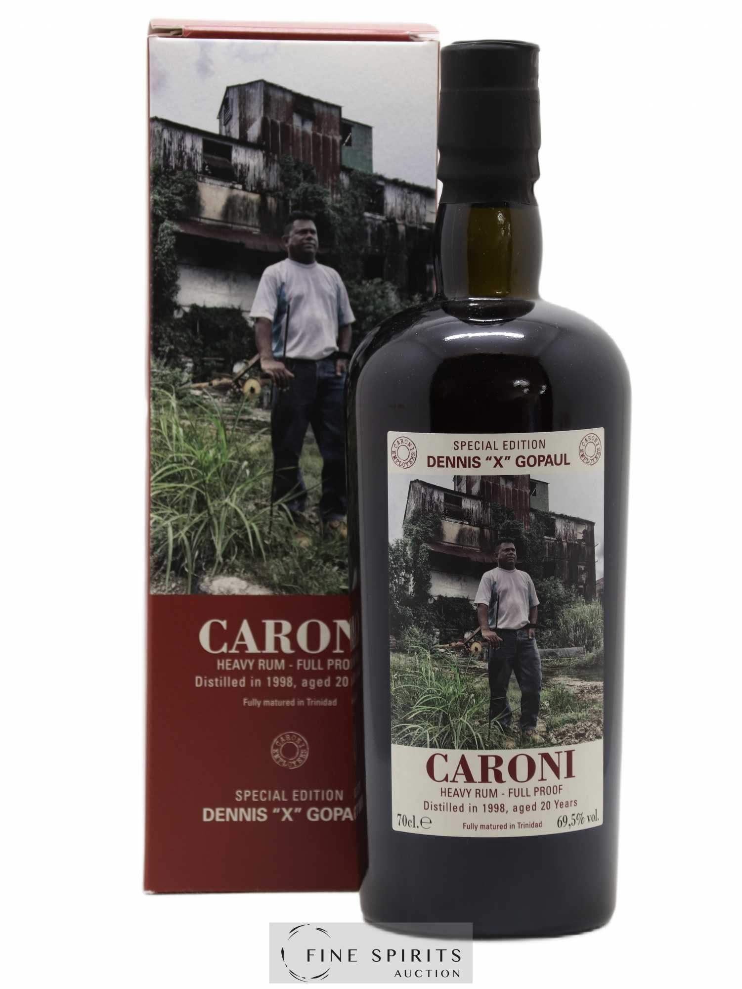 Caroni 20 years 1998 Velier Special Edition Dennis X Gopaul One of 1151 - bottled 2018 Employee Serie 