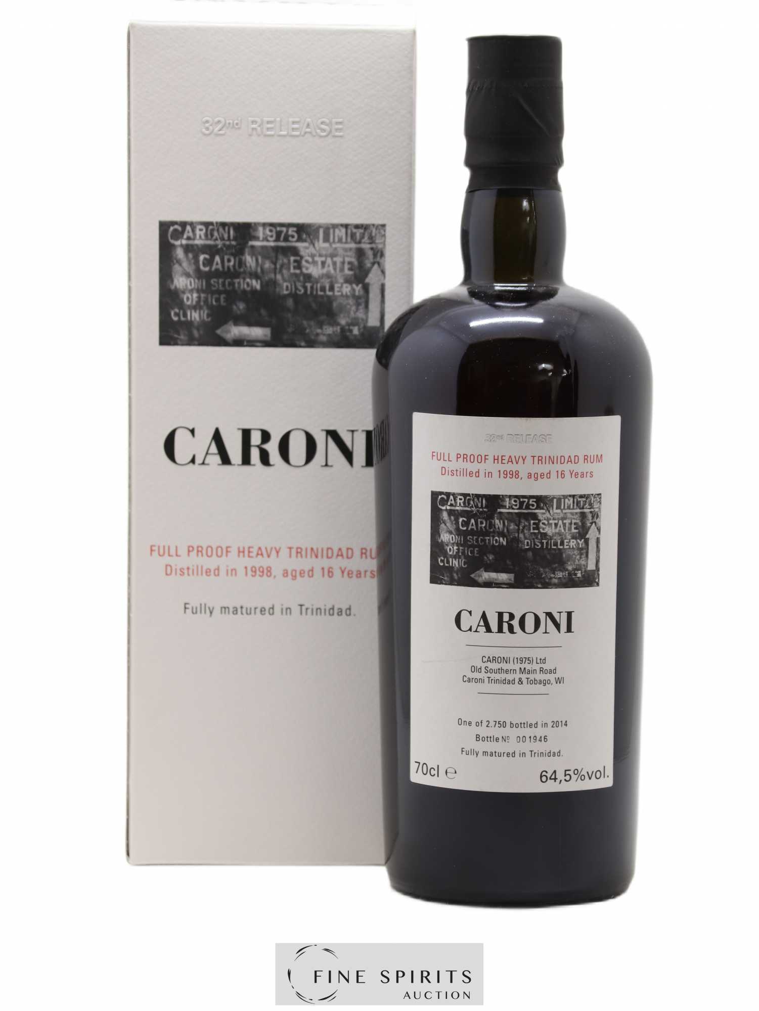 Caroni 16 years 1998 Velier Full Proof 32nd Release - One of 2750 - bottled 2014 