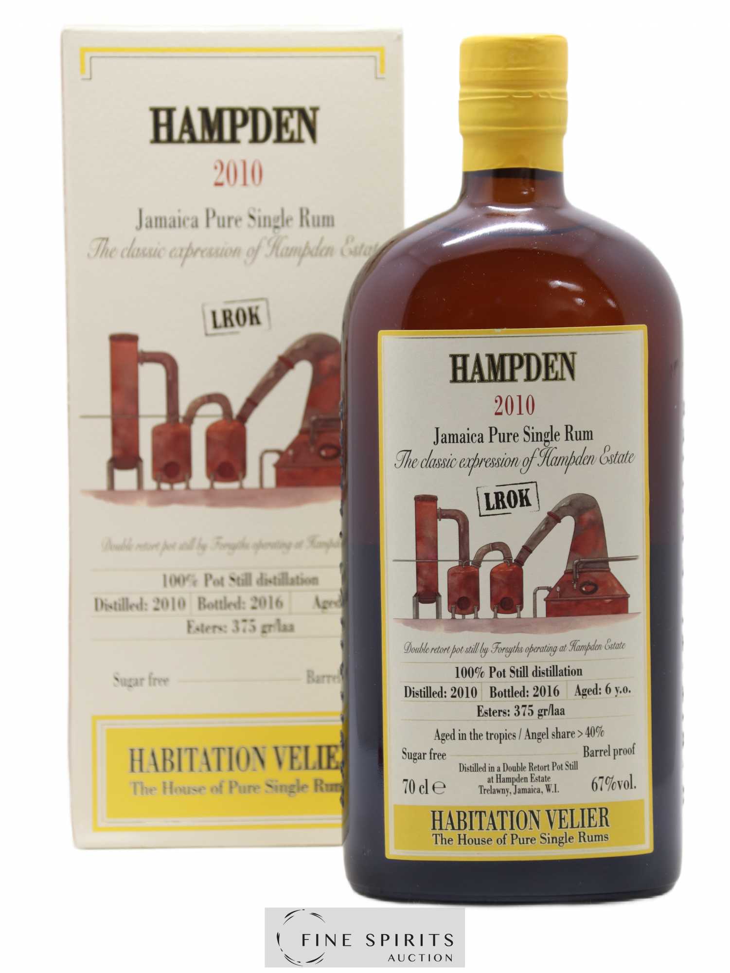 Hampden 6 years 2010 Velier LROK Pot Still Distillation - bottled 2016 Habitation Velier 