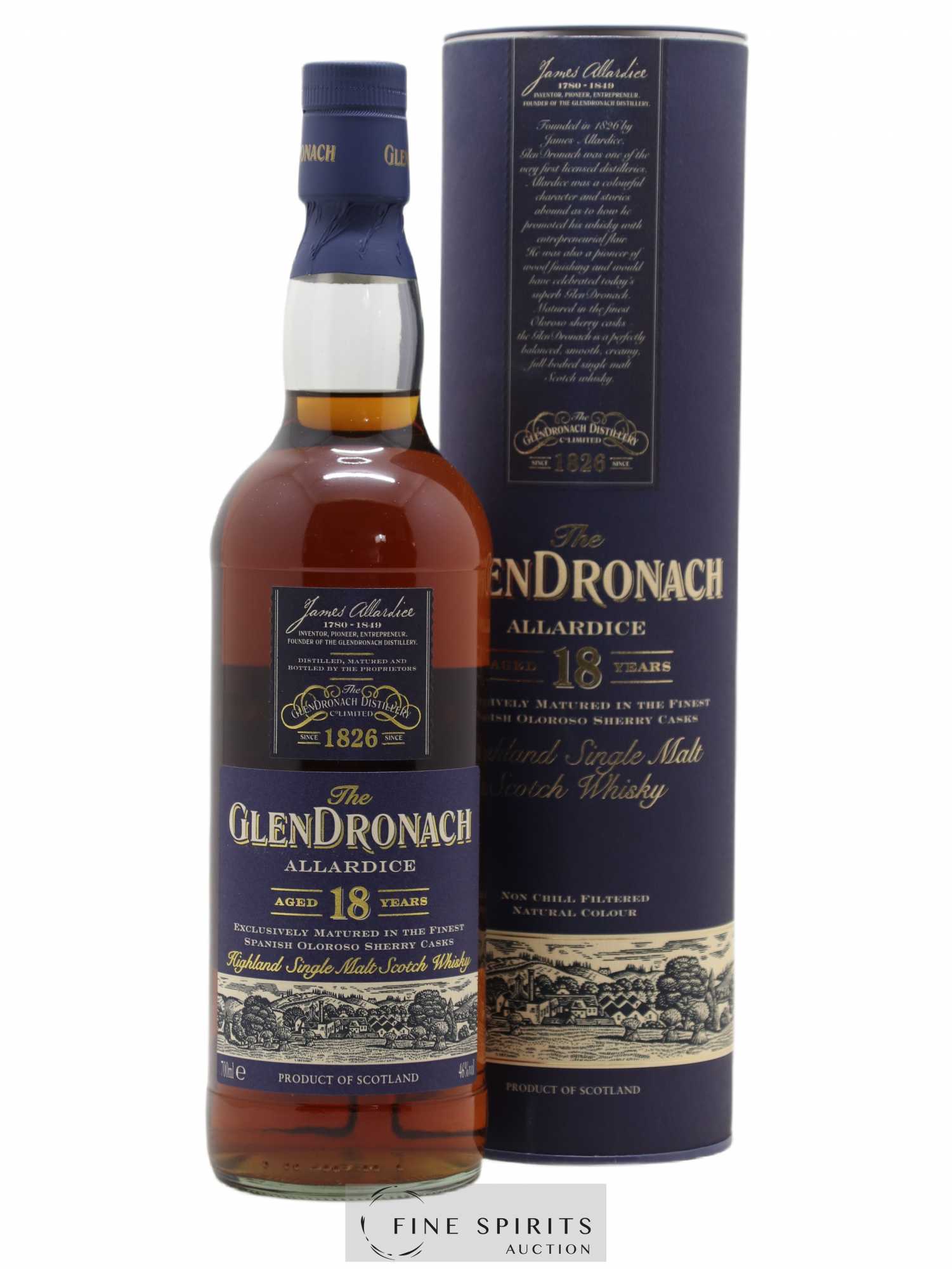 Glendronach 18 years Of. Allardice Lot 1 - One of 6600 - bottled 2009 