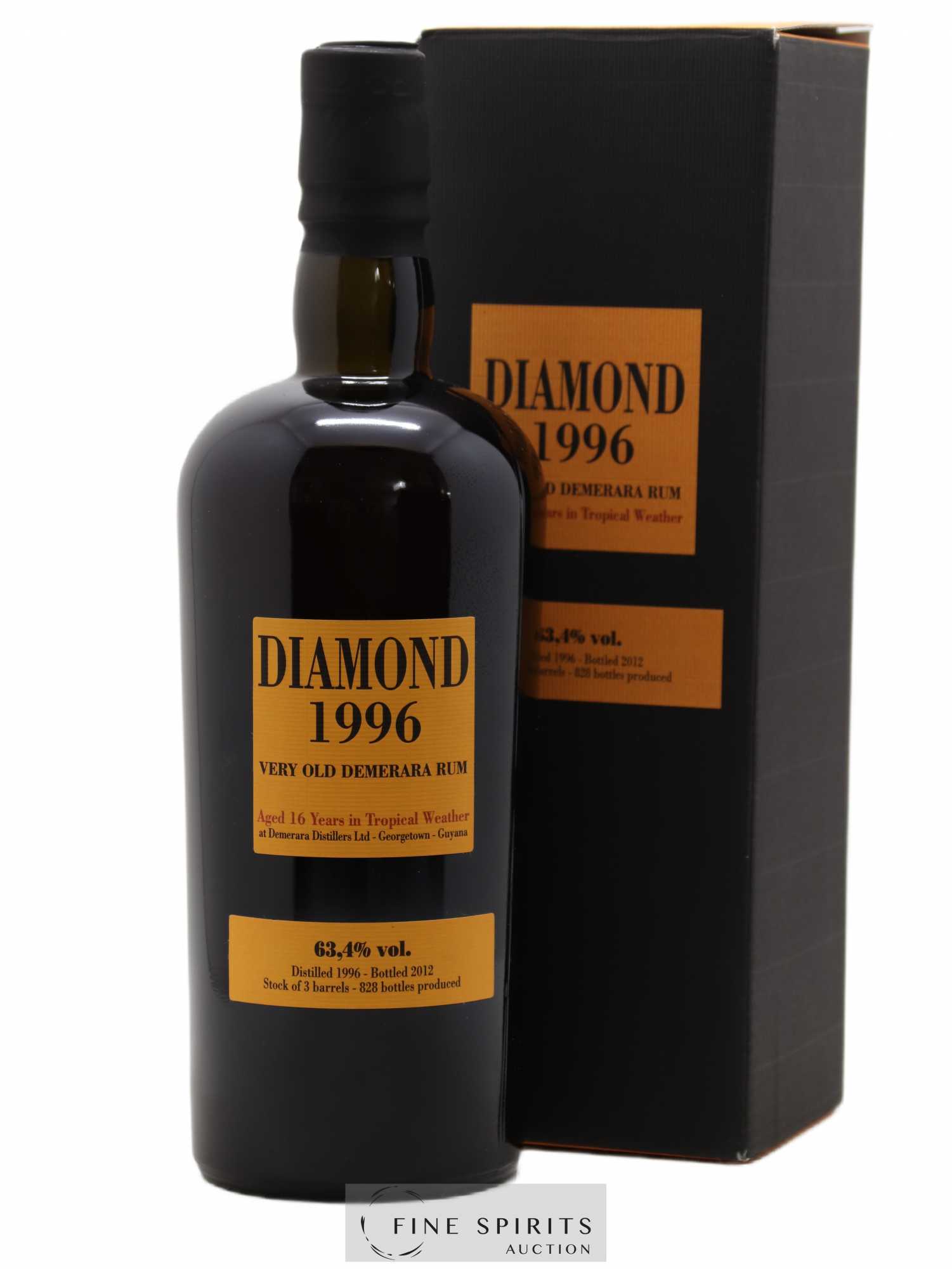 Diamond 16 years 1996 Velier SSN Casks n°8404-8405-8407 - One of 828 - bottled 2012 