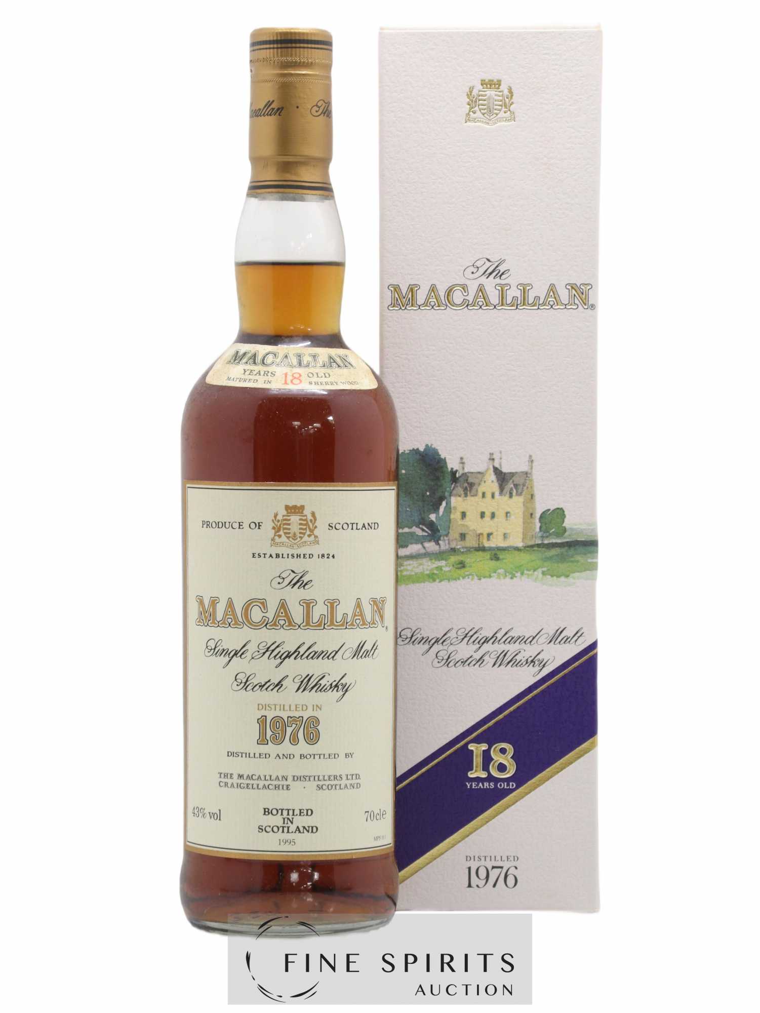 Macallan (The) 18 years 1976 Of. Sherry Wood Matured - bottled 1995 