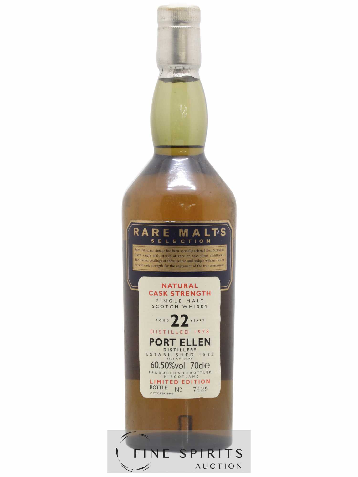 Port Ellen 22 years 1978 Of. Rare Malts Selection Natural Cask Strengh - bottled 2000 Limited Edition 