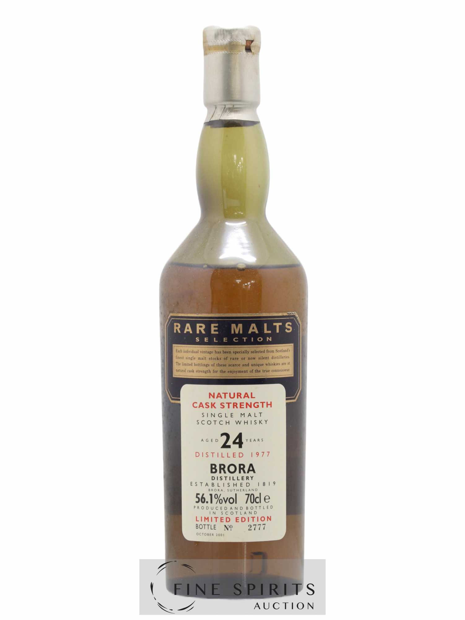 Brora 24 years 1977 Of. Rare Malts Selection Natural Cask Strengh - bottled 2001 Limited Edition 