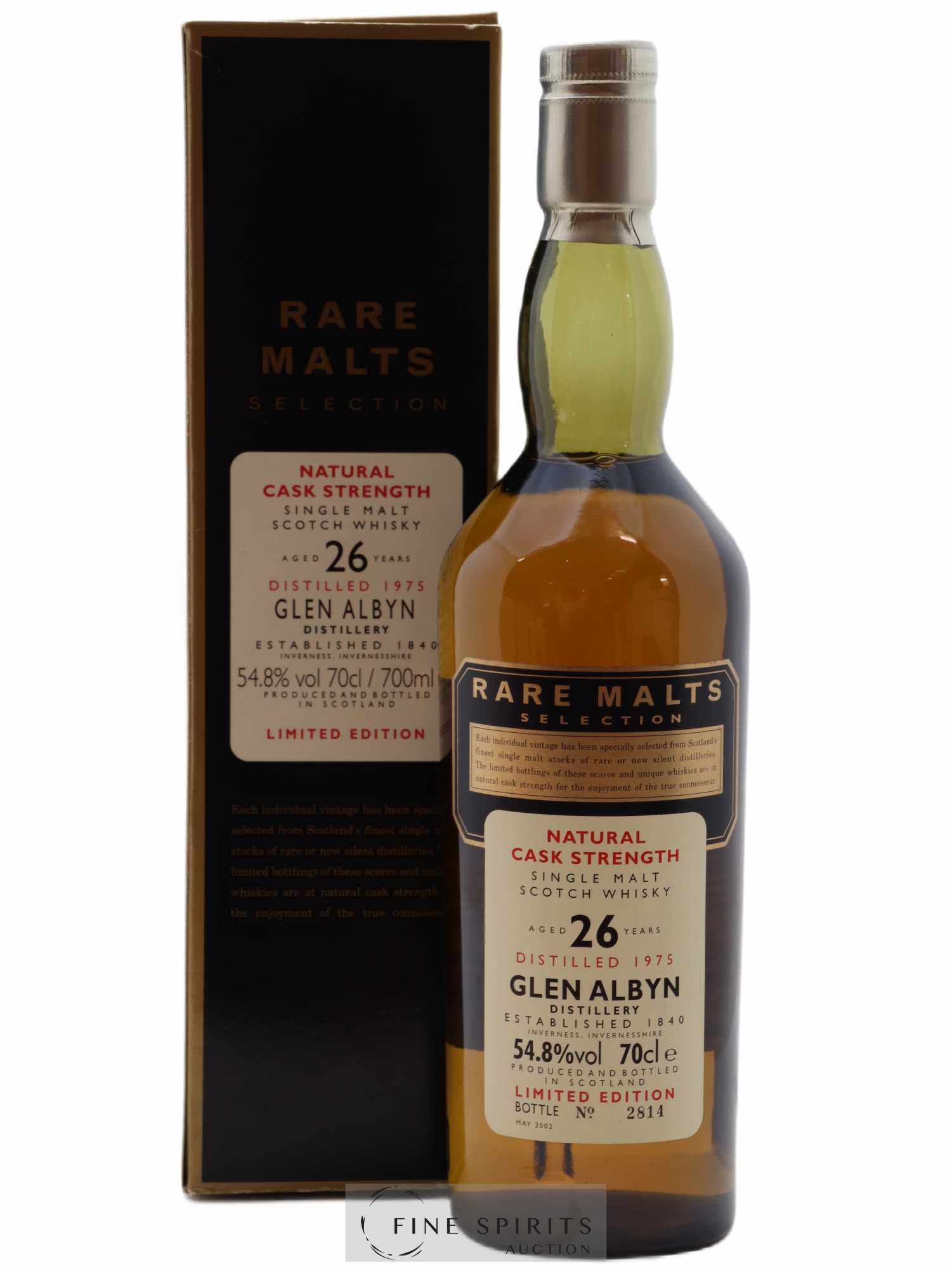Glen Albyn 26 years 1975 Of. Rare Malts Selection Natural Cask Strengh - bottled 2002 Limited Edition 