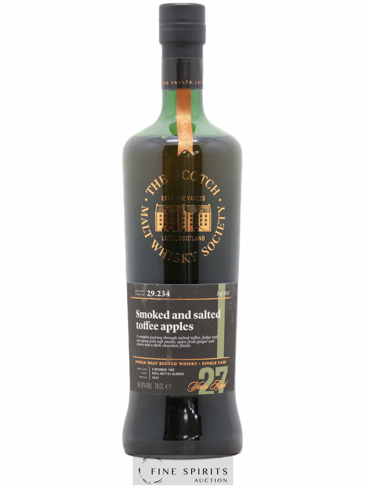 Smoked and Salted Toffee Apples 27 years 1989 The Scotch Malt Whisky Society Cask n°29.234 - One of 368 