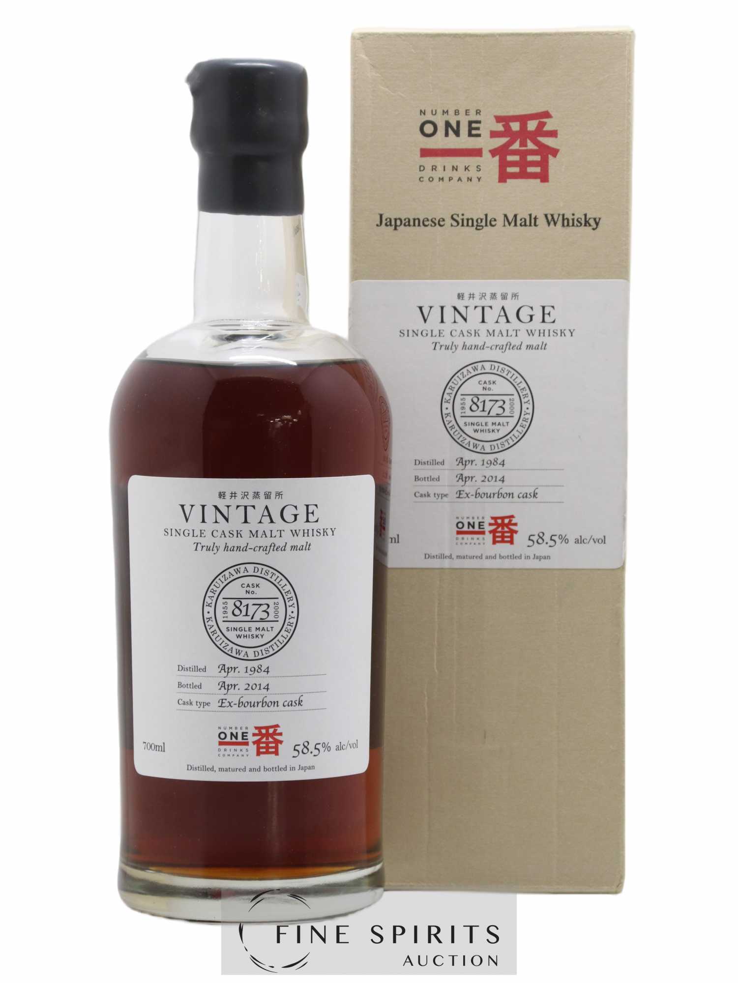 Karuizawa 1984 Number One Drinks Vintage Single Cask n°8173 - bottled 2014 Ex-Bourbon Cask 