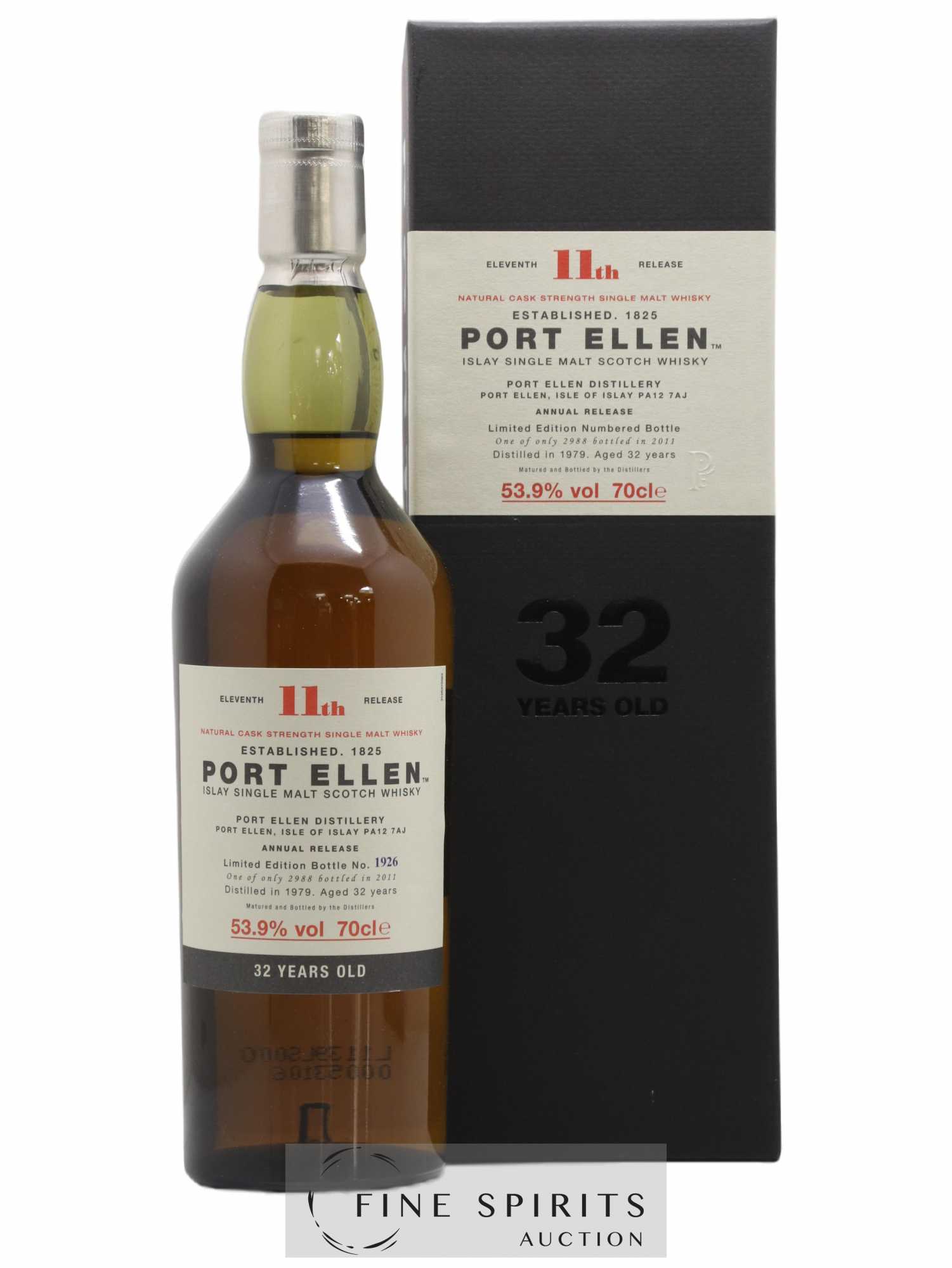 Port Ellen 32 years 1979 Of. 11th Release Natural Cask Strength - One of 2988 - bottled 2011 Limited Edition 