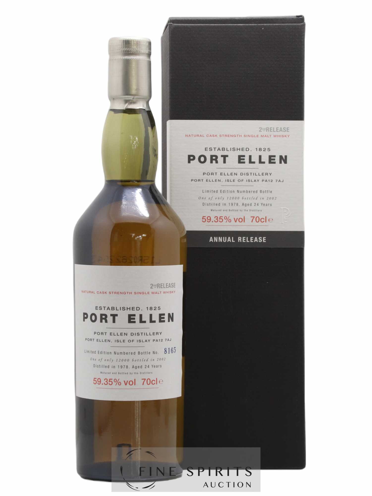 Port Ellen 24 years 1978 Of. 2nd Release Natural Cask Strength - One of 12000 - bottled in 2002 Limited Edition 