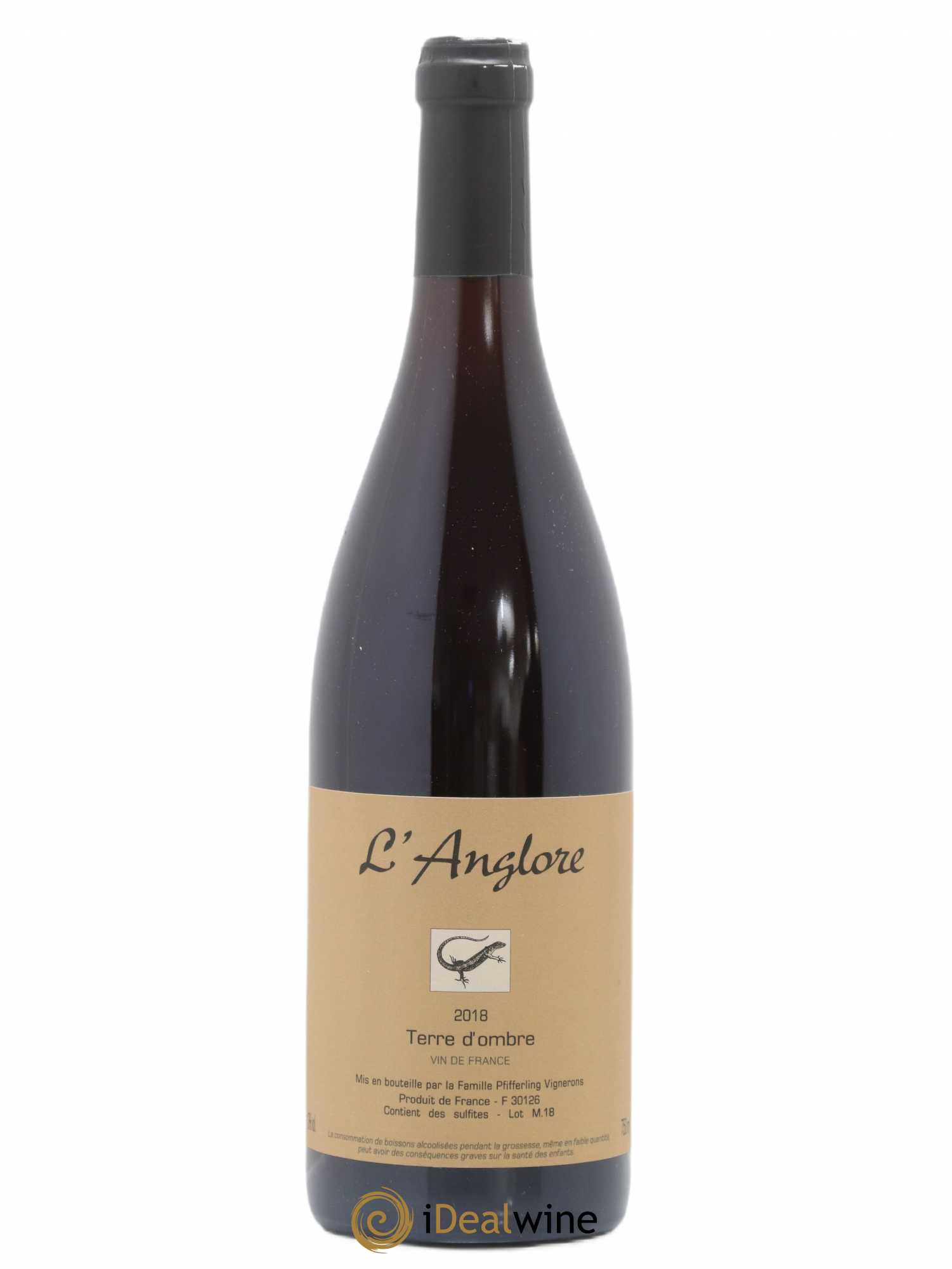 Acheter Vin de France Terre d'Ombre L'Anglore 2018 (lot 6092)
