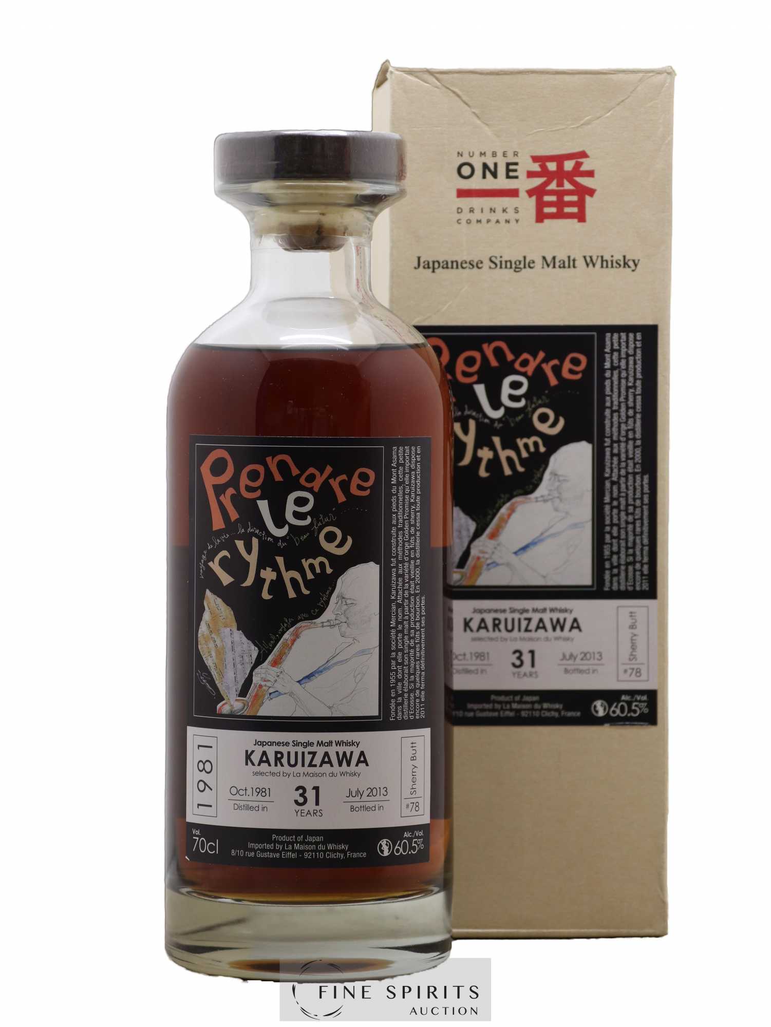Karuizawa 31 years 1981 Number One Drinks Prendre le Rythme Sherry But n°78 - bottled 2013 LMDW 