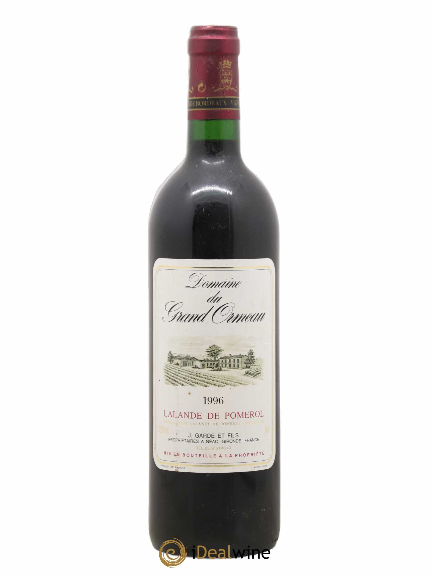 Buy LalandedePomerol Domaine Du Grand Ormeau 1996 (lot 7699)