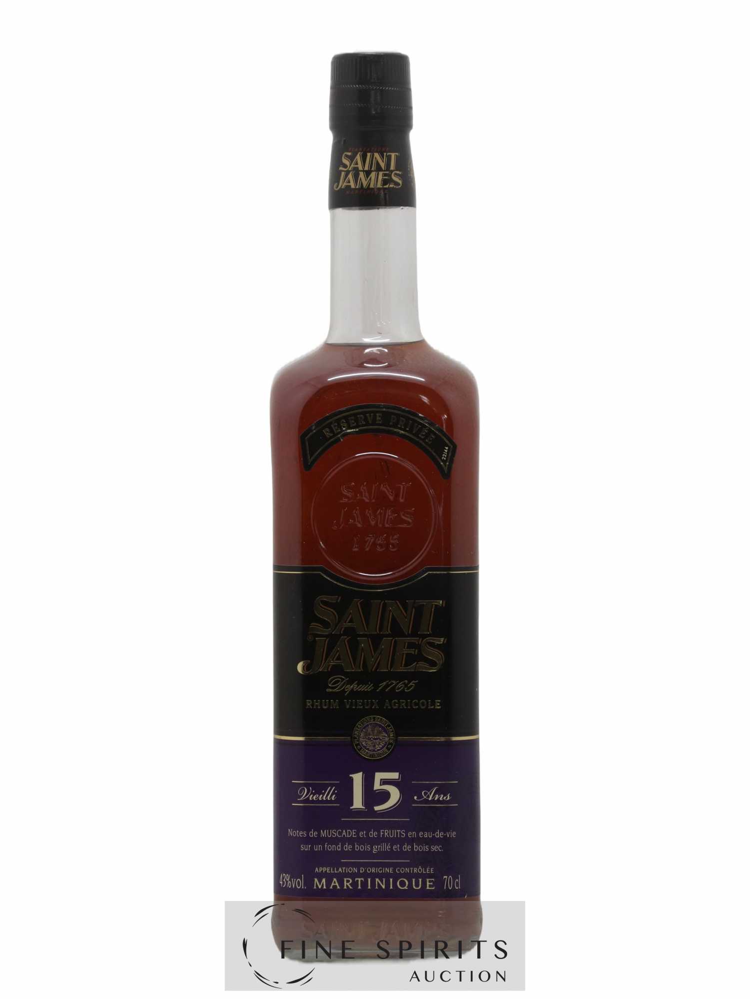 Acheter saint james 15 years of r serve priv e lot 1128 