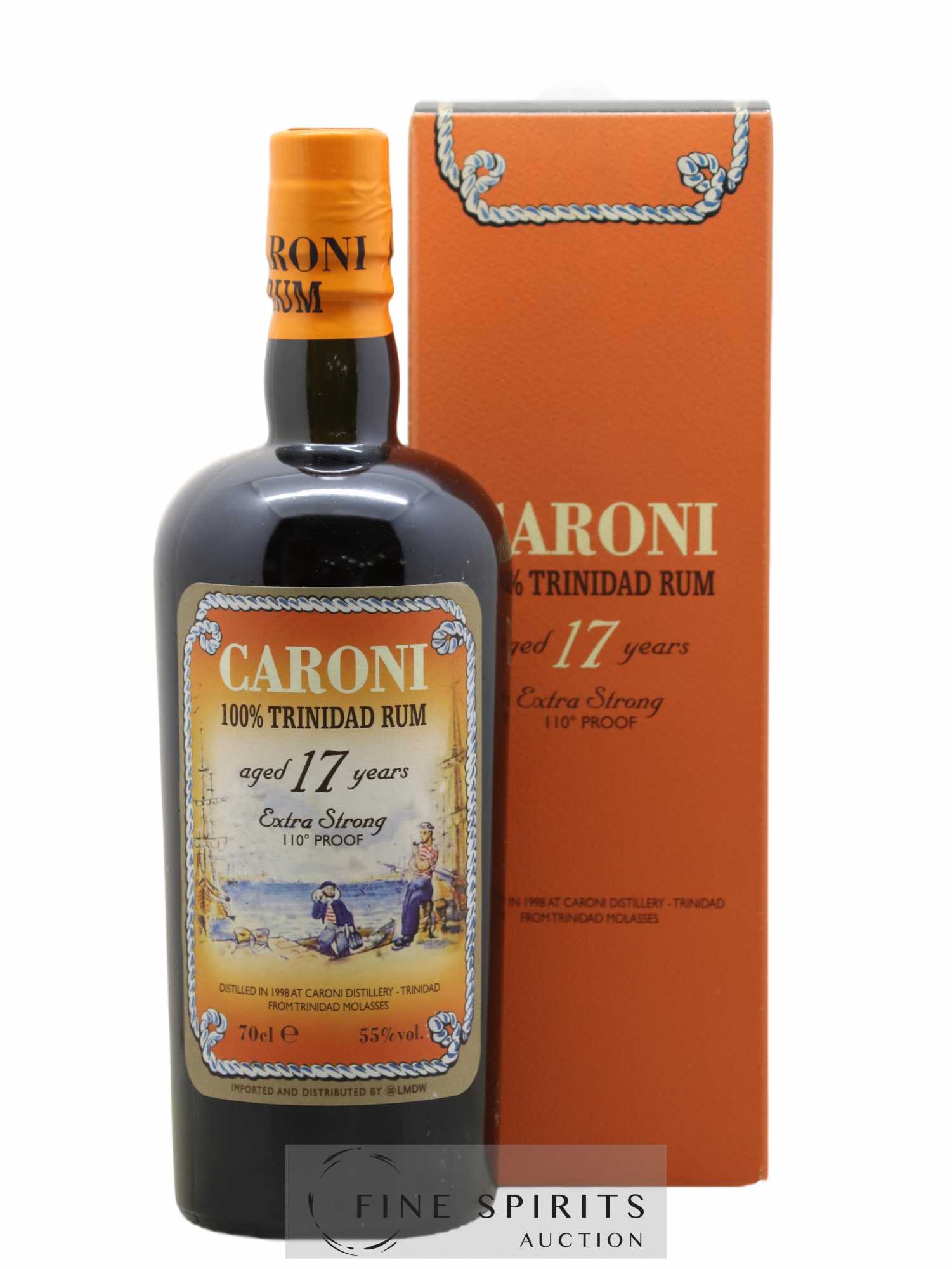 Caroni 17 years 1998 Of. 110° Proof bottled 2015 LMDW Extra Strong 