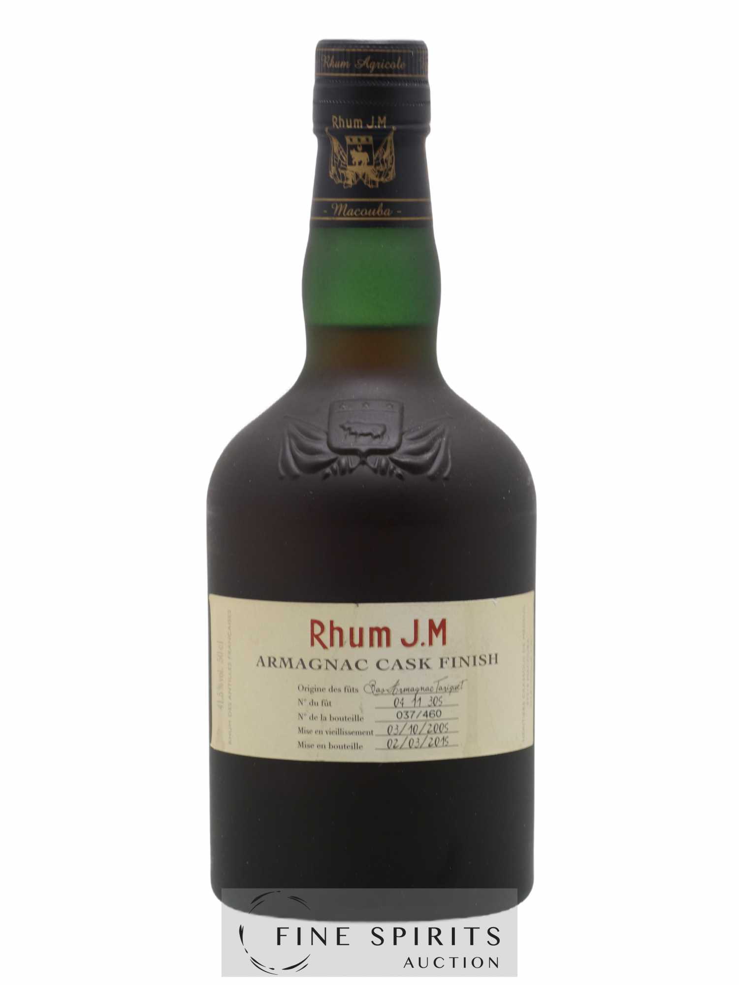 J.M 2005 Of. Armagnac Cask n°0411305 - One of 460 - bottled 2015 50CL
