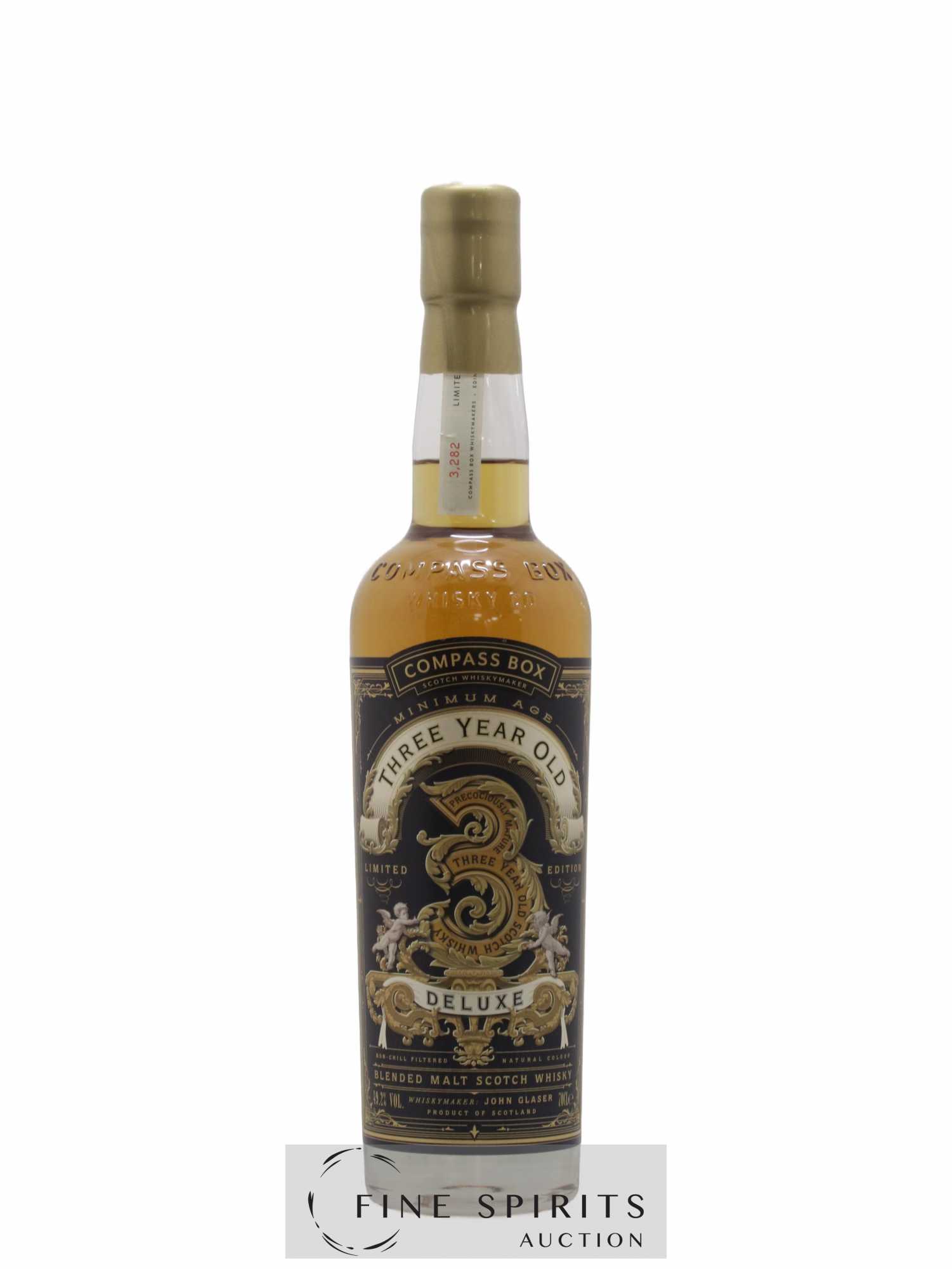 Three Year Old Deluxe 3 years Compass Box One of 3282 - bottled 2016 Limited Edition 