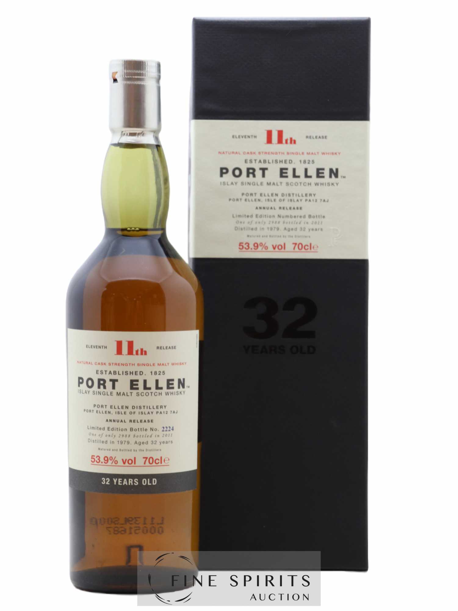 Port Ellen 32 years 1979 Of. 11th Release Natural Cask Strength - One of 2988 - bottled 2011 Limited Edition 