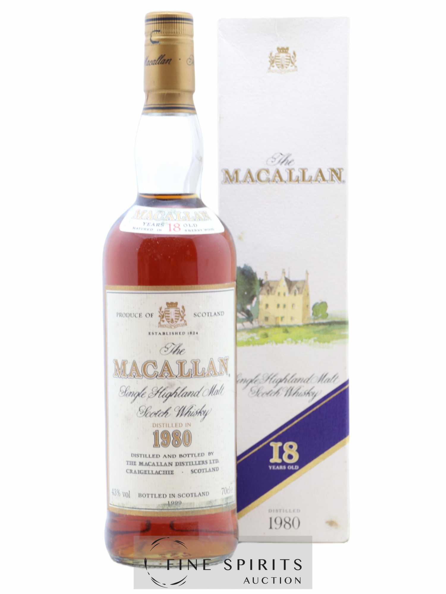 Macallan (The) 18 years 1980 Of. Sherry Wood Matured - bottled 1999 