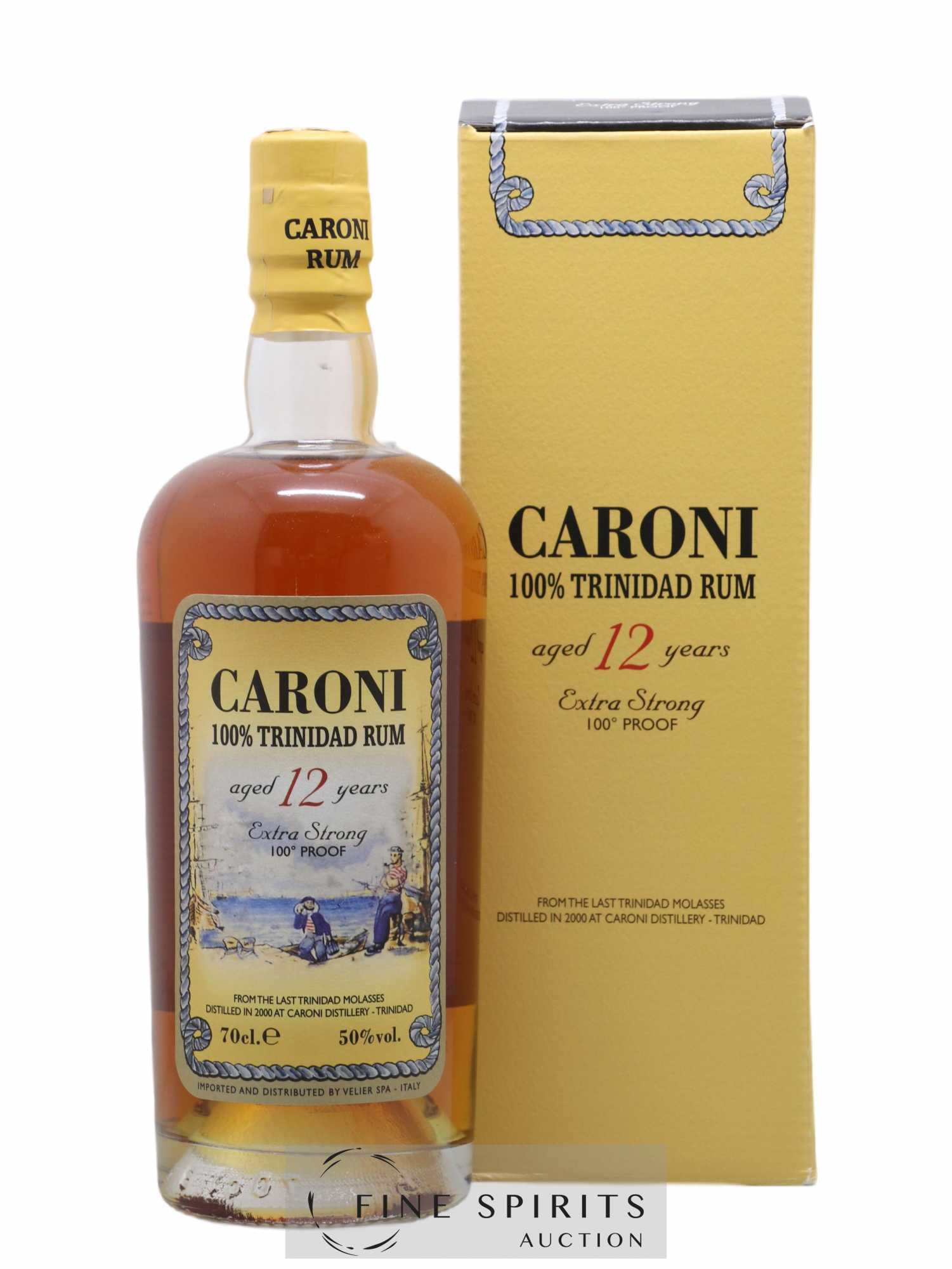 Caroni 12 years 2000 Velier 100° Proof bottled 2012 Extra Strong 