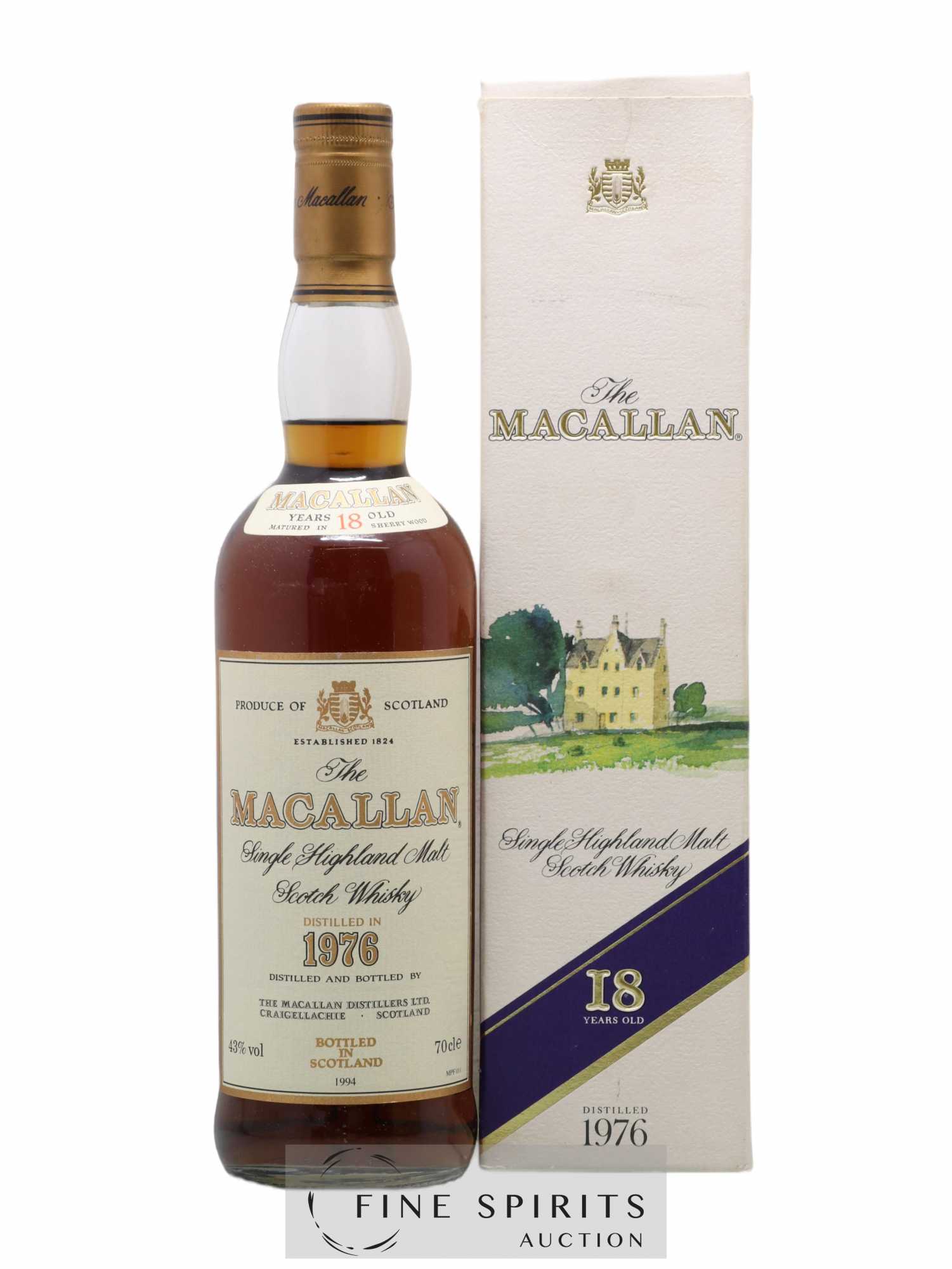 Macallan (The) 18 years 1976 Of. Sherry Wood Matured - bottled 1994 