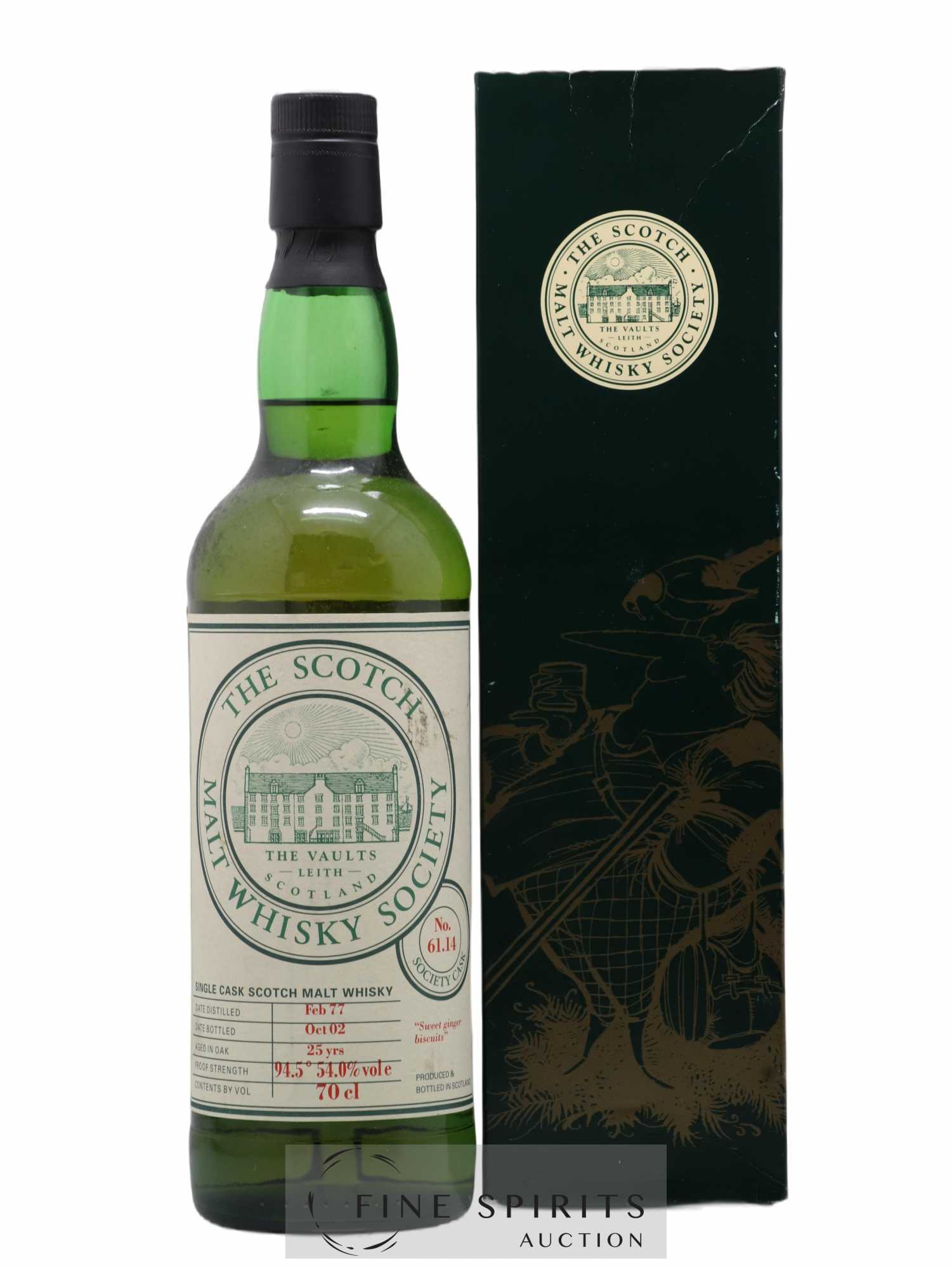 Brora 25 years 1977 The Scotch Malt Whisky Society Cask n°61.14 - bottled 2002 