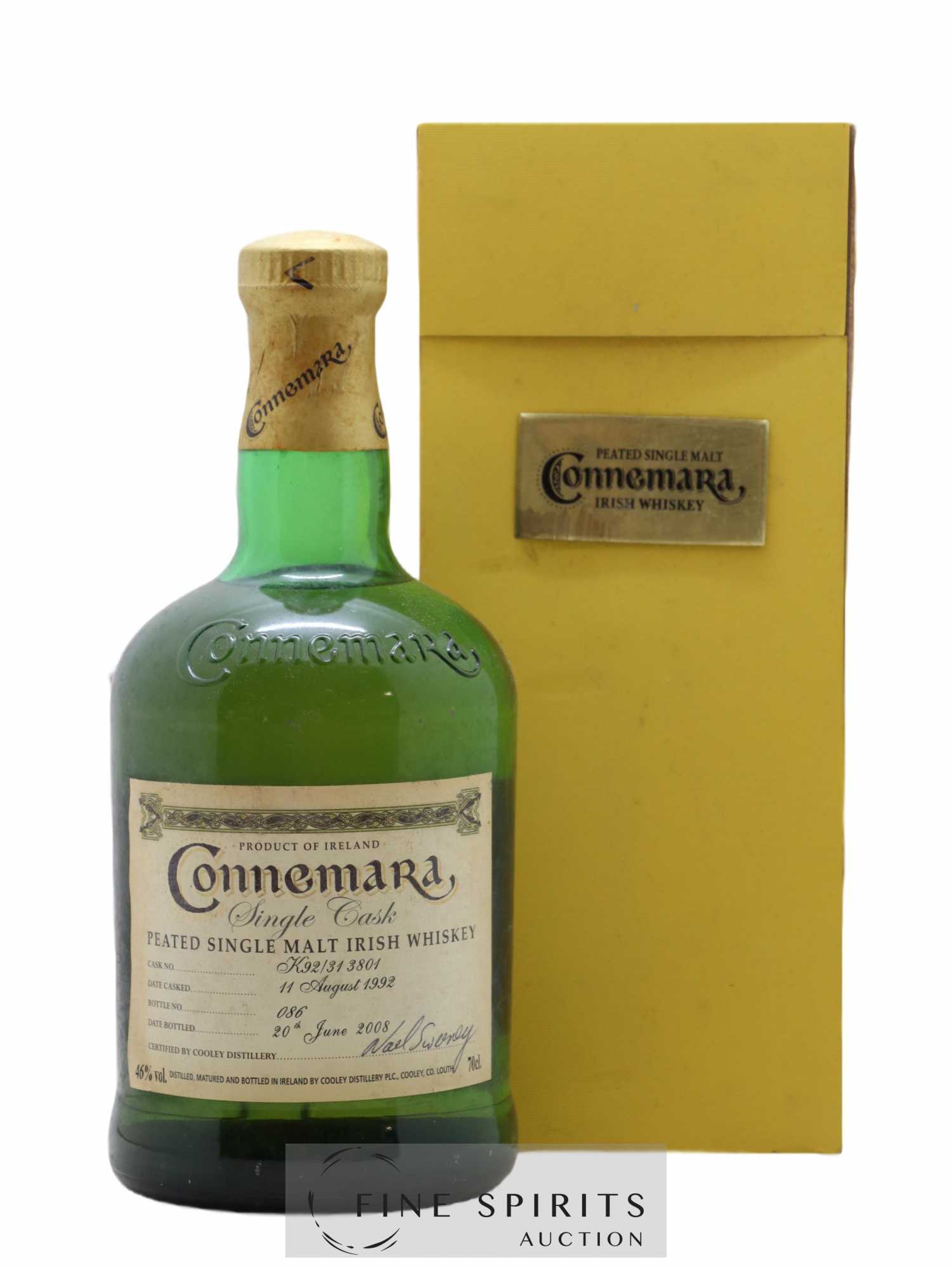 Connemara 1992 Of. Single Cask N°K92-31 3801 - bottled 2008 