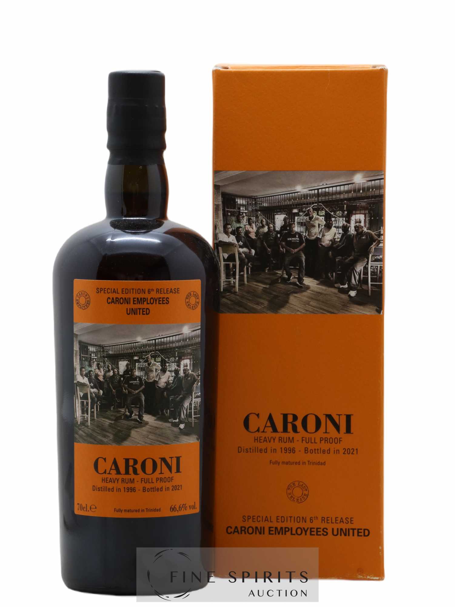 Caroni 1996 Velier Special Edition 6th Release - One of 754 - bottled 2021 Caroni Employees United 