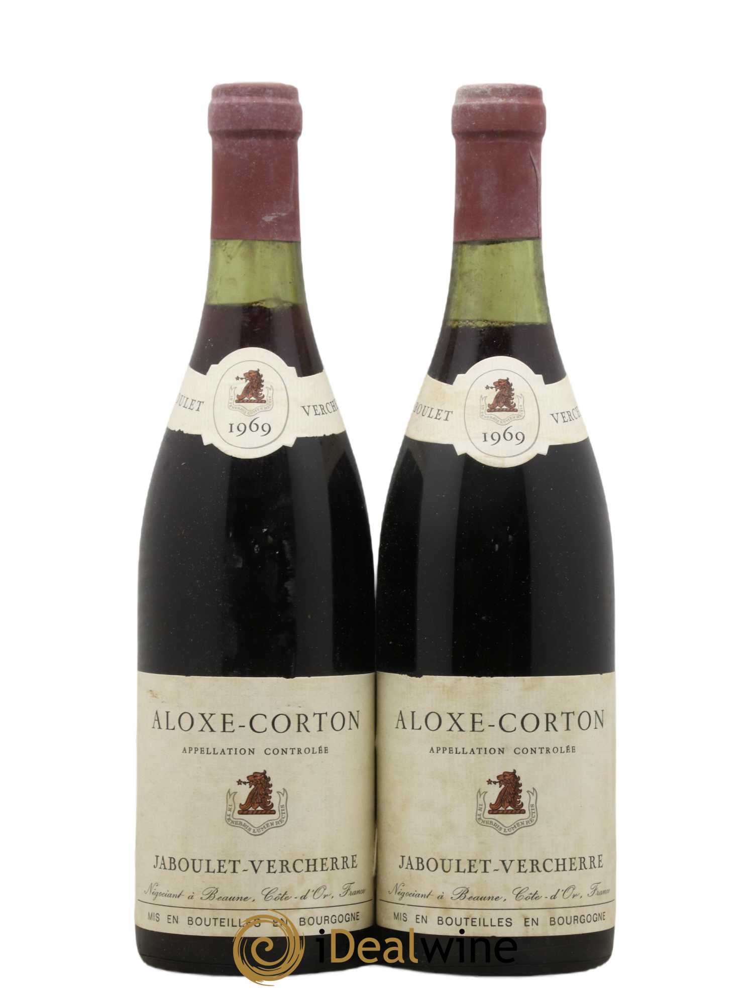 Acheter AloxeCorton Jaboulet Vercherre 1969 (lot 2703)
